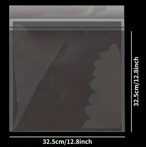 12" Record Re Sealable Polythene Protective Sleeves 20 Pack