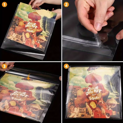 12" Record Re Sealable Polythene Protective Sleeves 20 Pack
