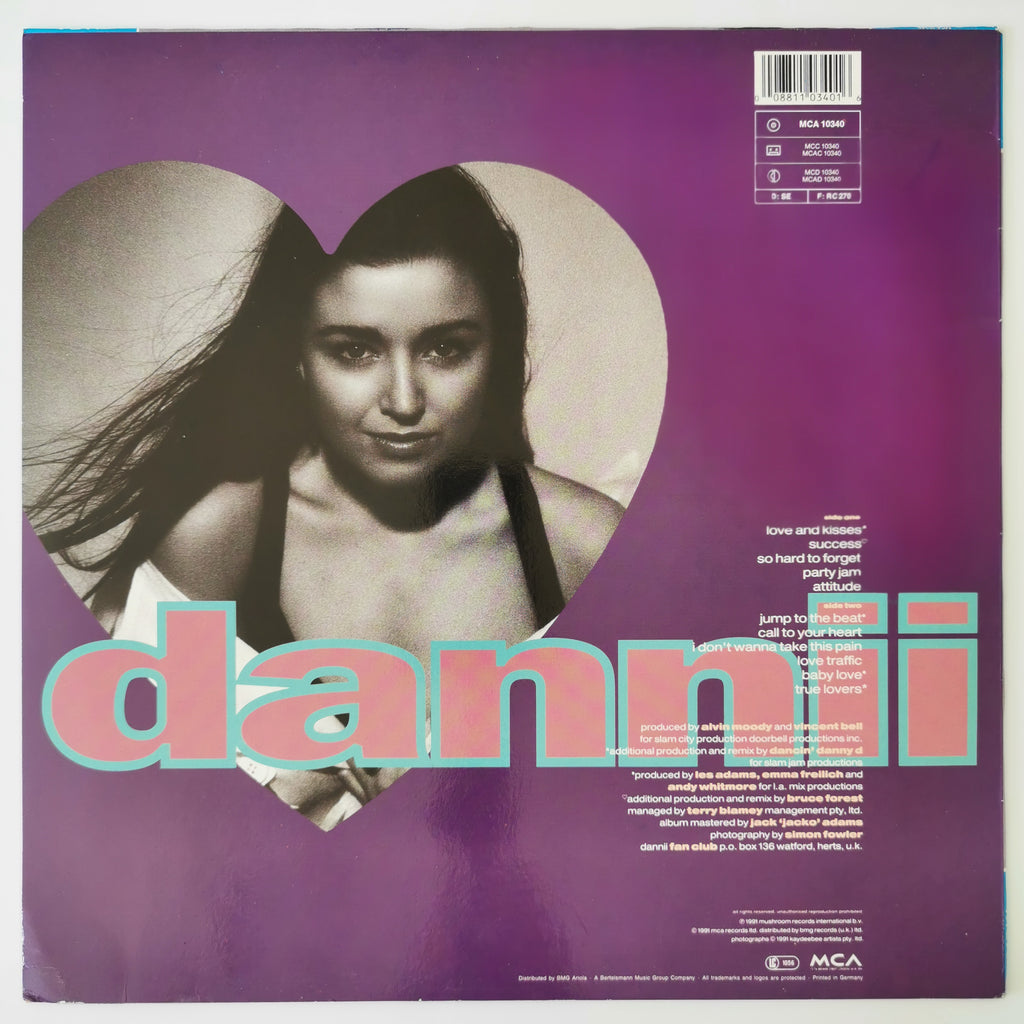 Dannii Minogue Love & Kisses Vinyl LP 1991
