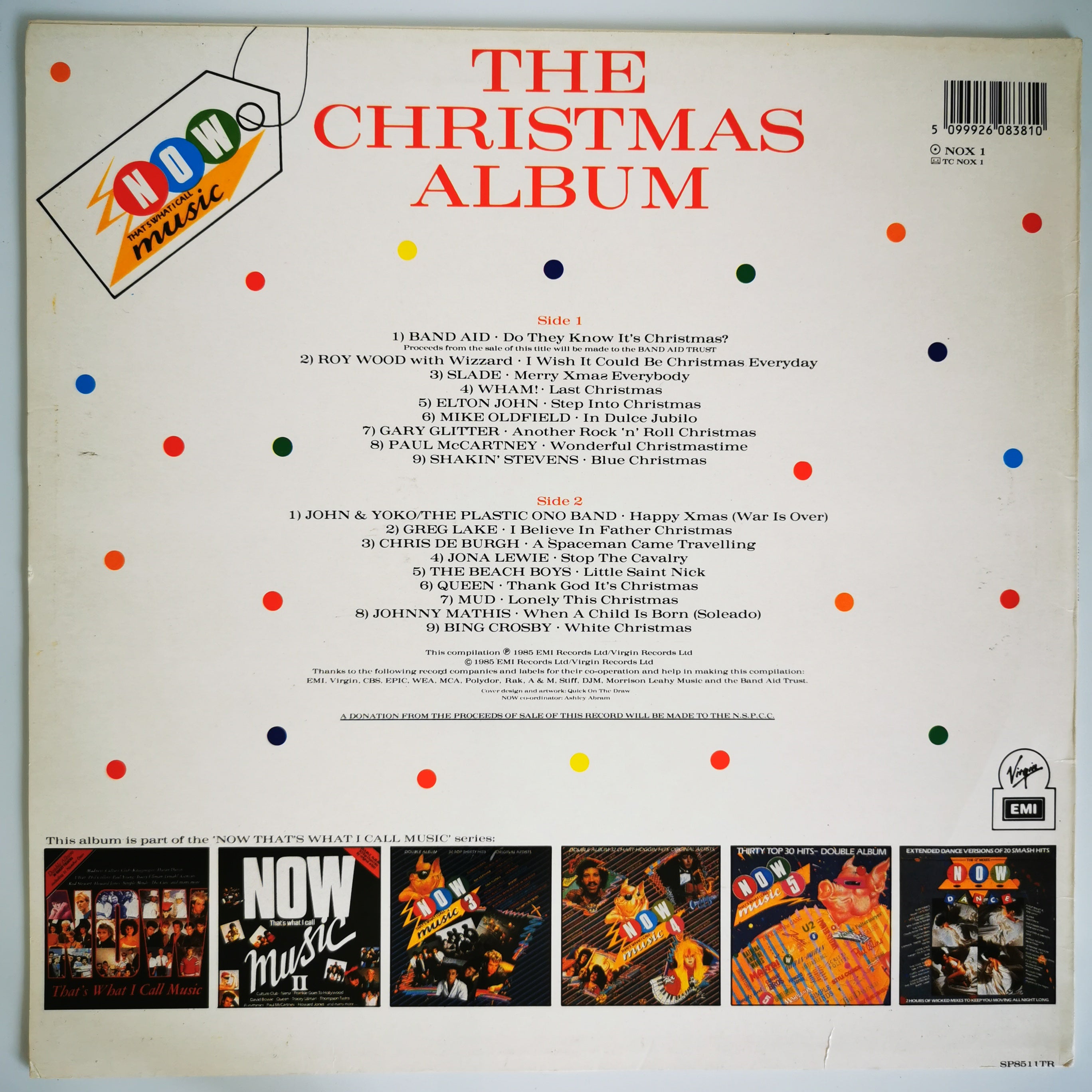 Now The Christmas Album 1985 Vinyl LP Record