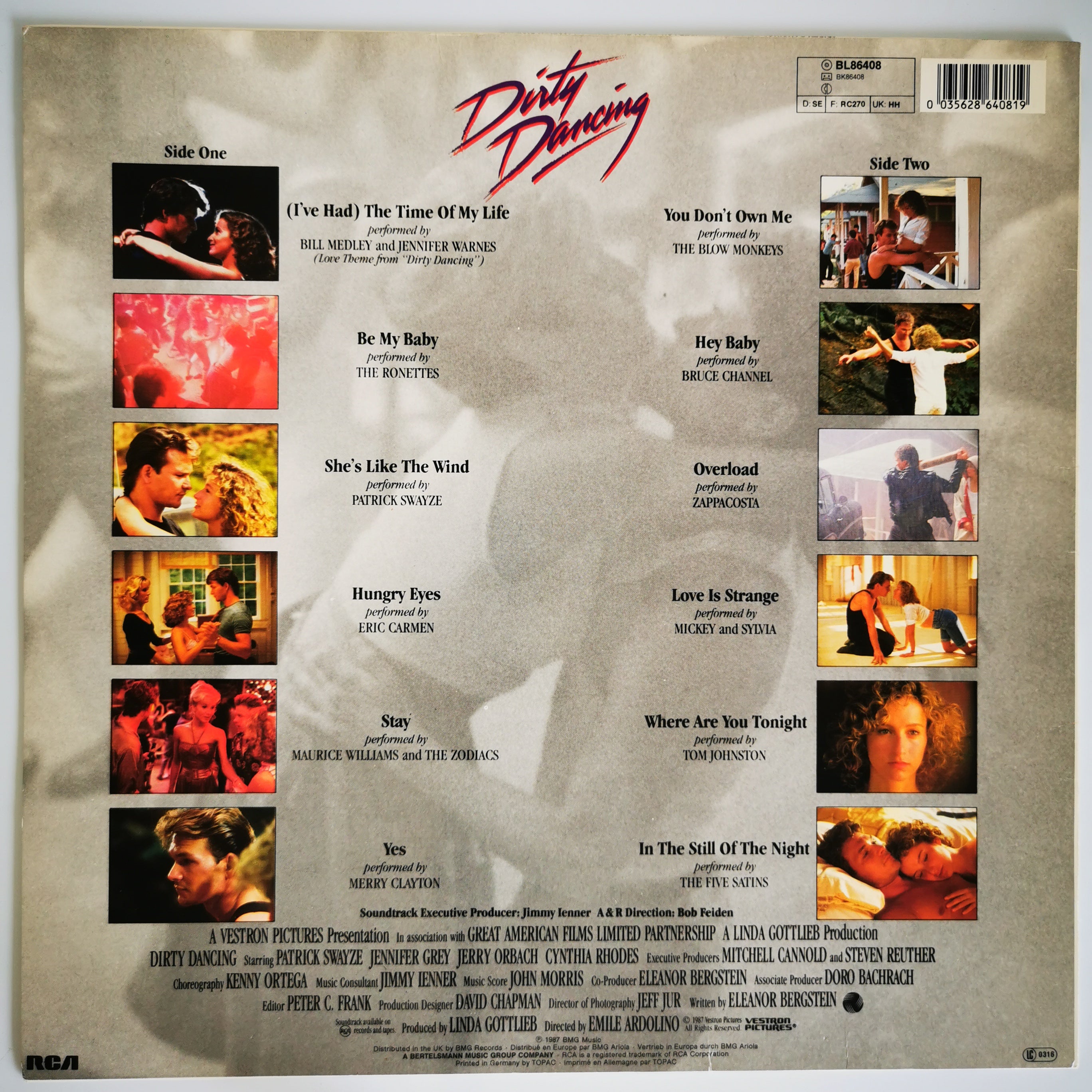 Dirty Dancing Soundtrack Viny LP Record