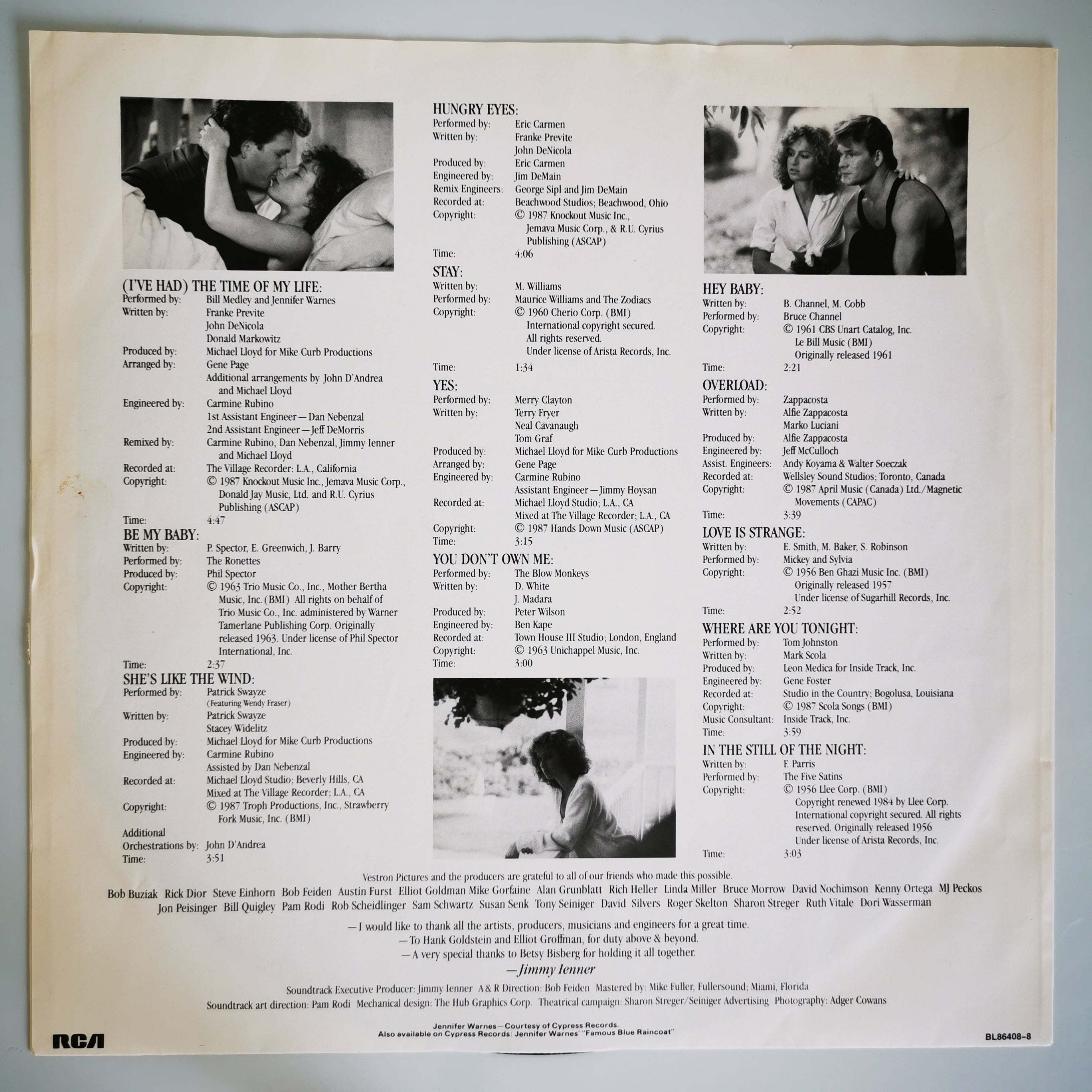 Dirty Dancing Soundtrack Viny LP Record