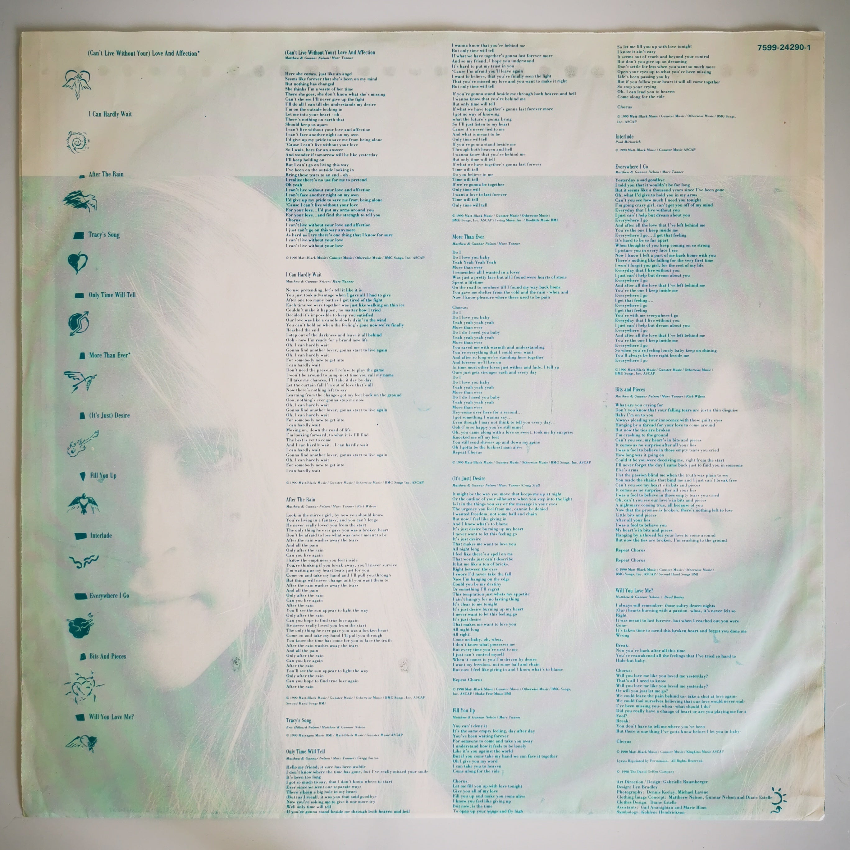 Nelson After The Rain Vinyl LP Record 1990