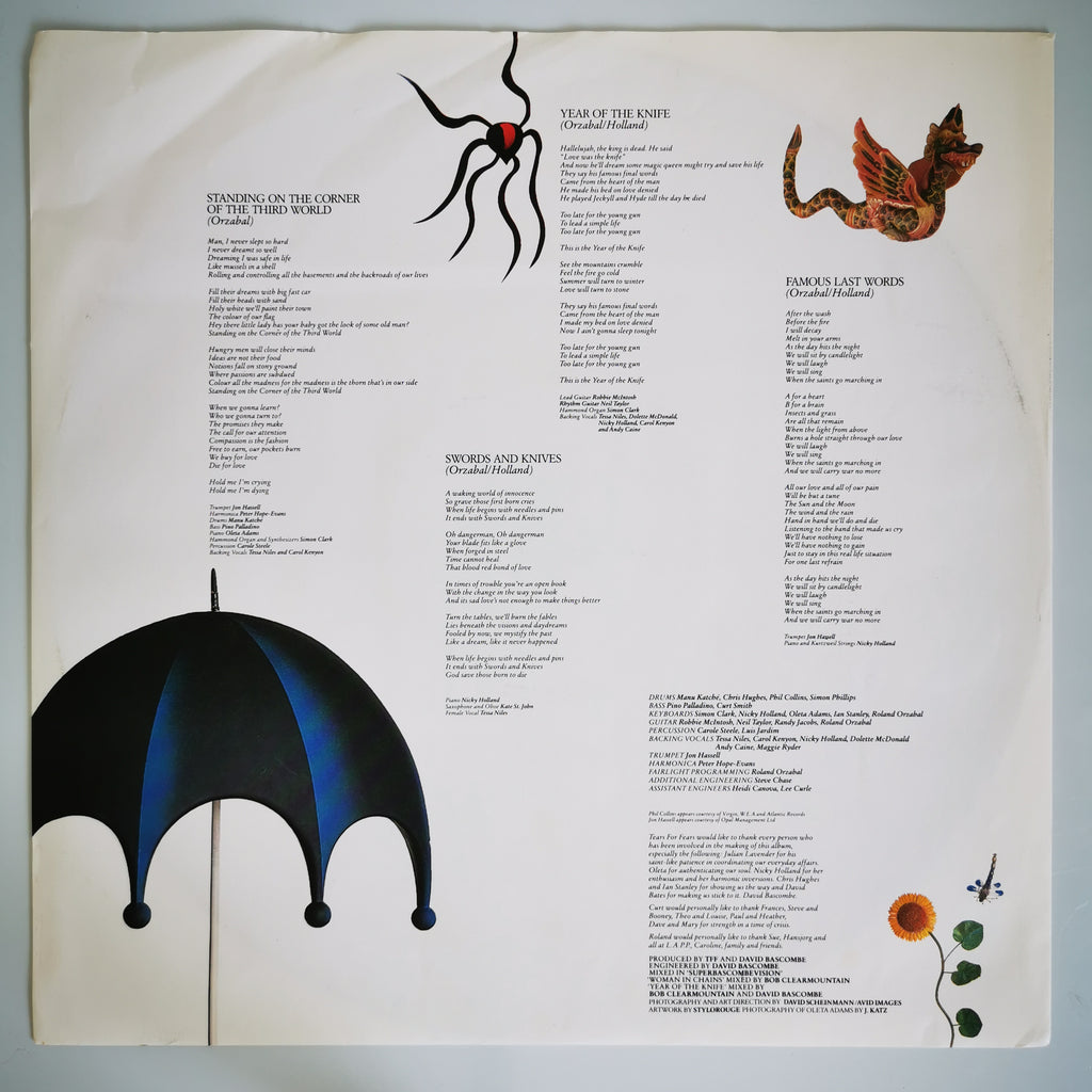 Tears For Fears The Seeds Of Love Vinyl LP Record
