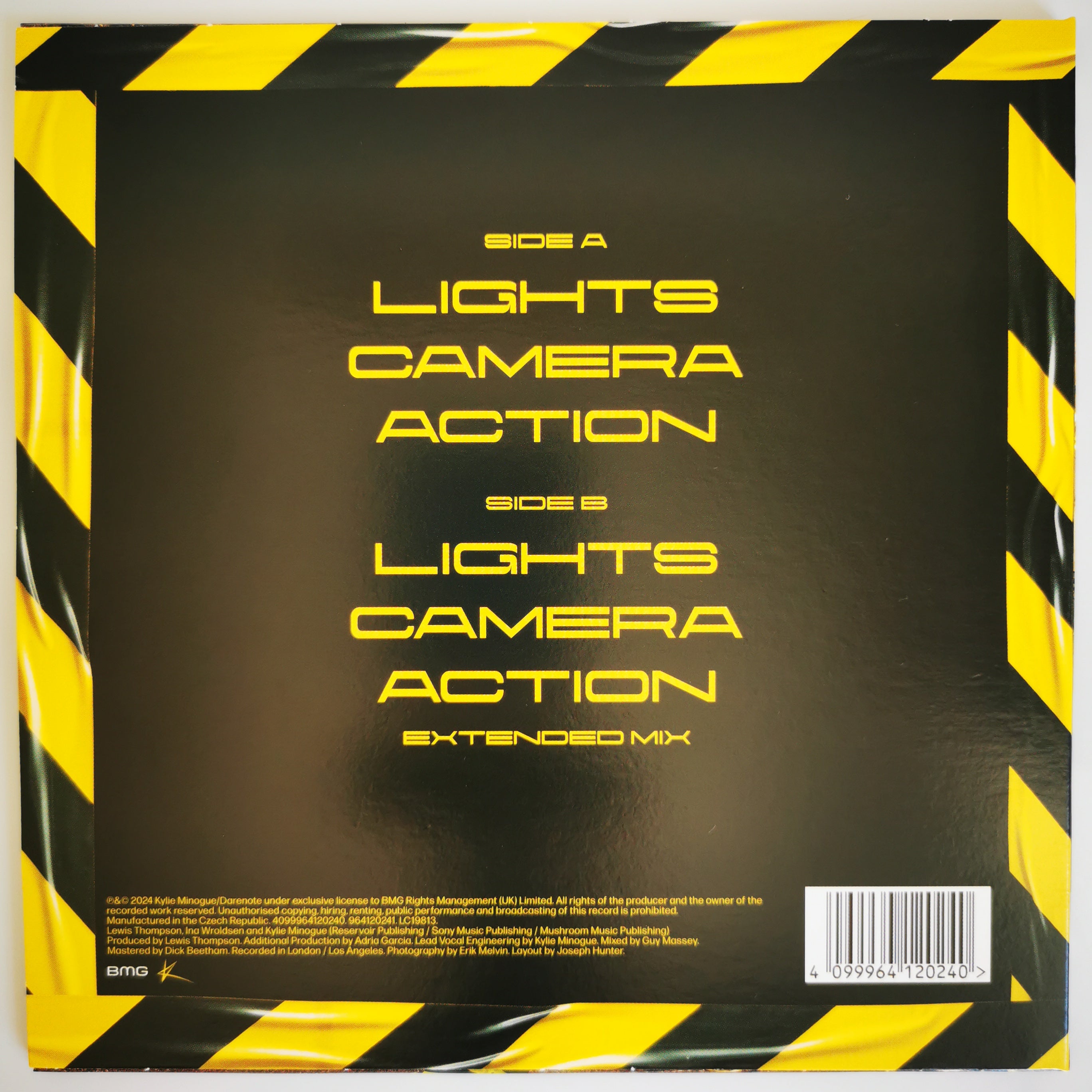 Kylie Minogue Lights Camera Action 7" Vinyl Record