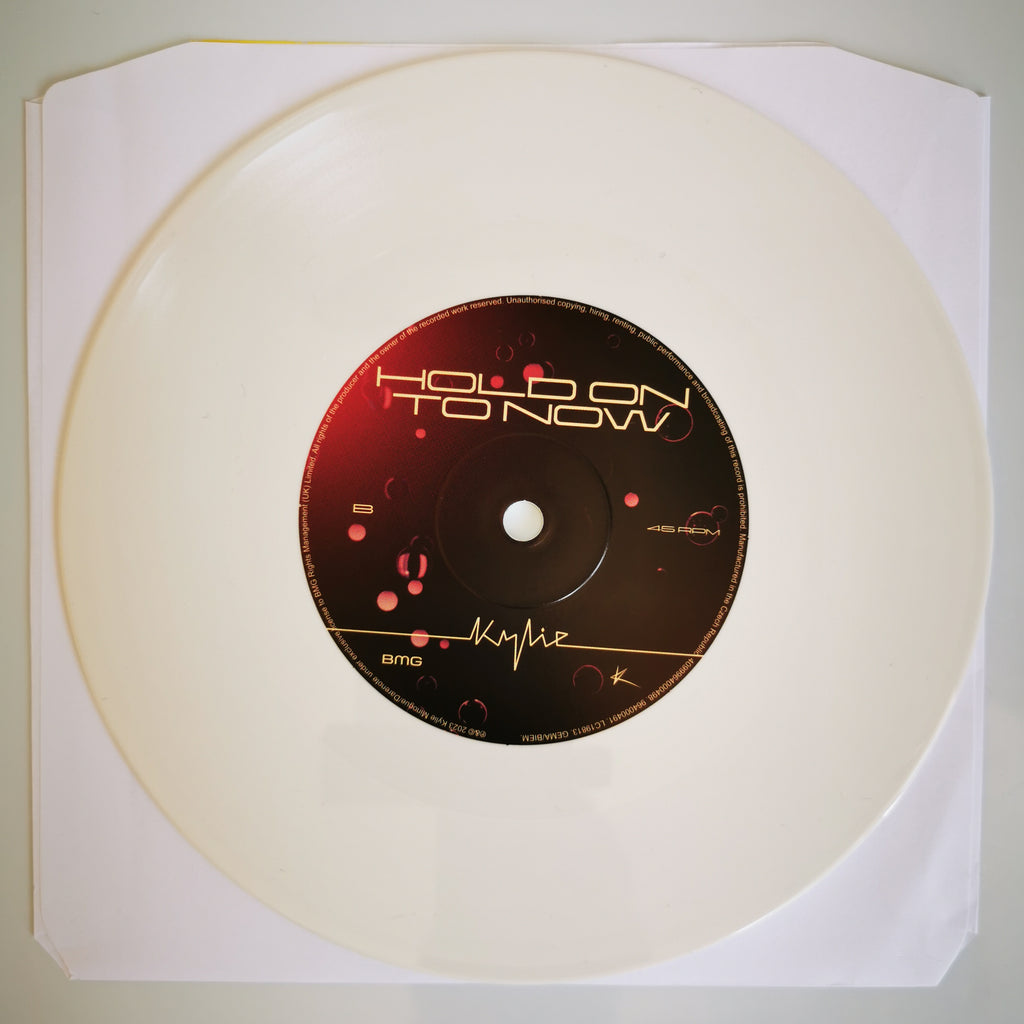 Kylie Minogue Hold On To Now 7" Single White Record