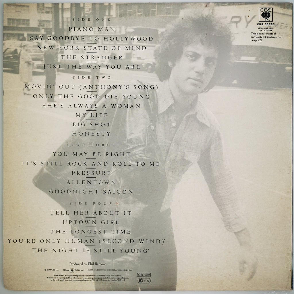 Billy Joel Greatest Hits - Volume I & Volume II Vinyl LP