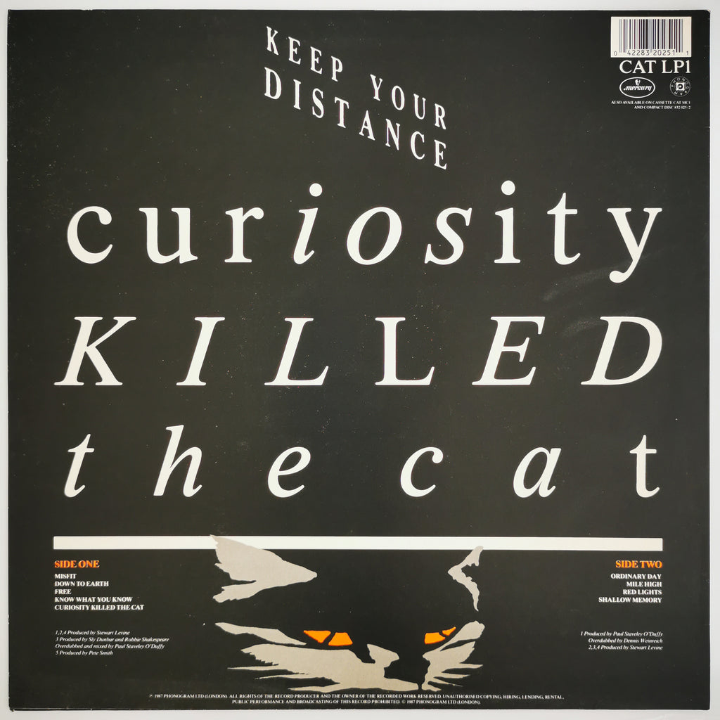 Curiosity Killed The Cat Keep Your Distance Vinyl LP
