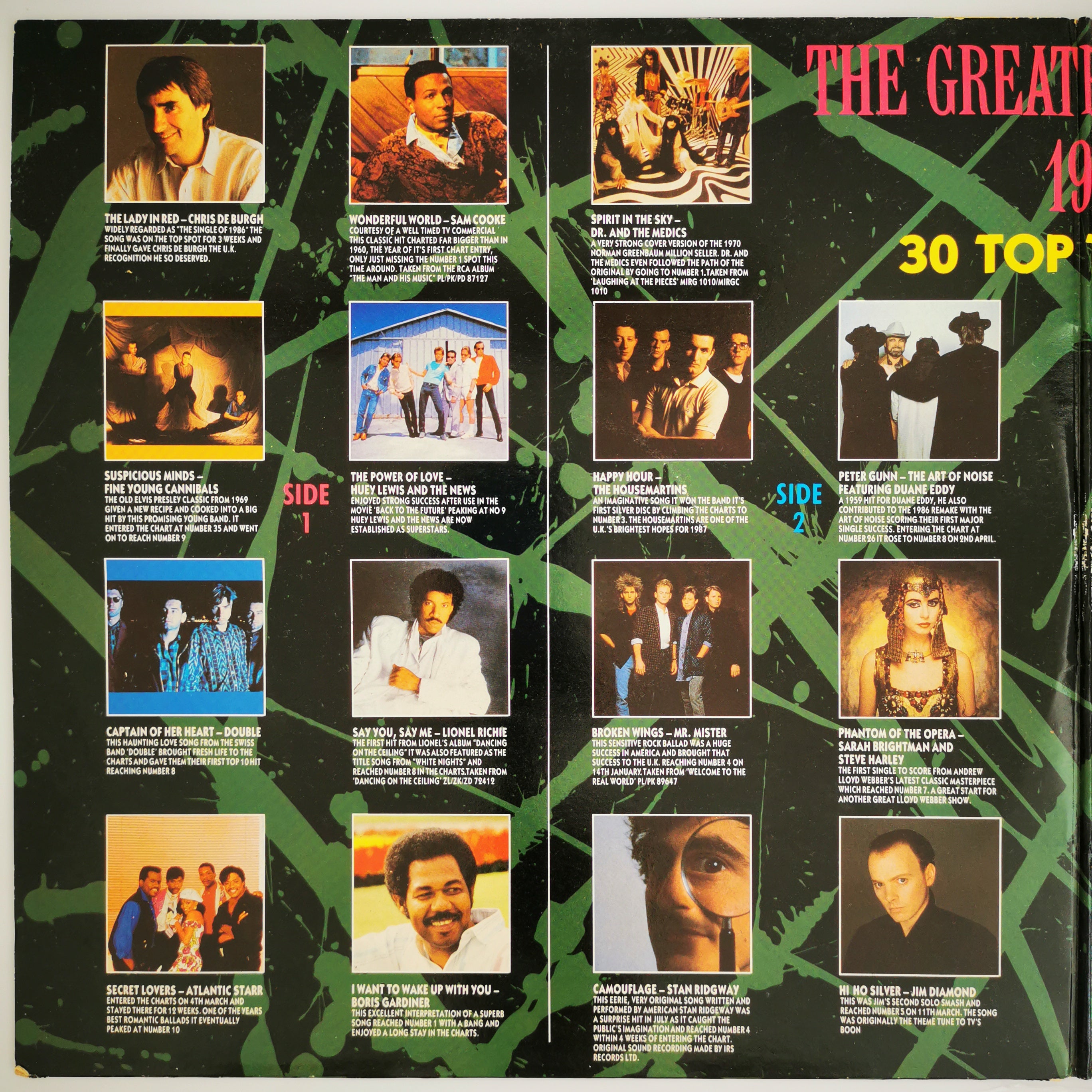 The Greatest Hits Of 1986 Double Vinyl LP Record