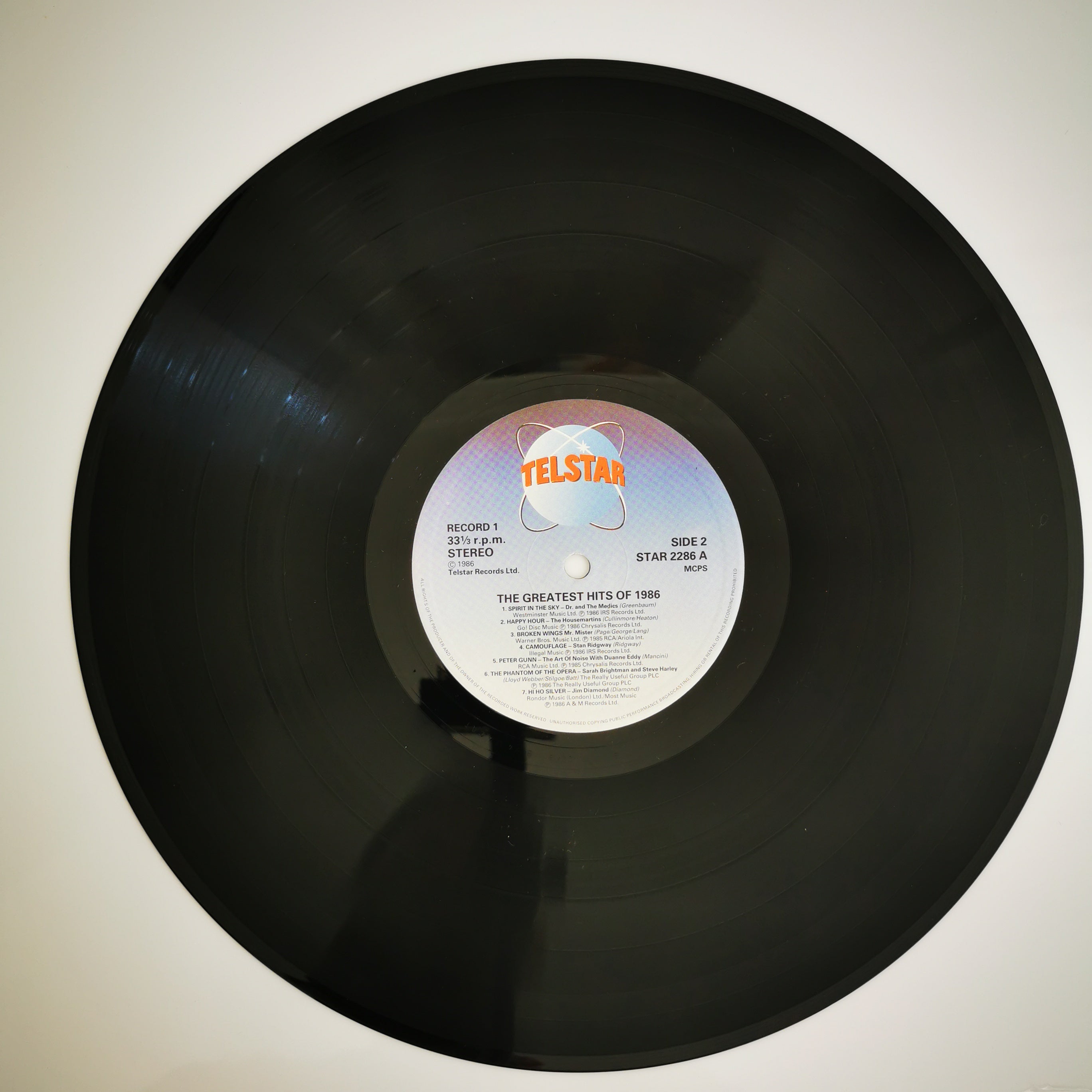 The Greatest Hits Of 1986 Double Vinyl LP Record