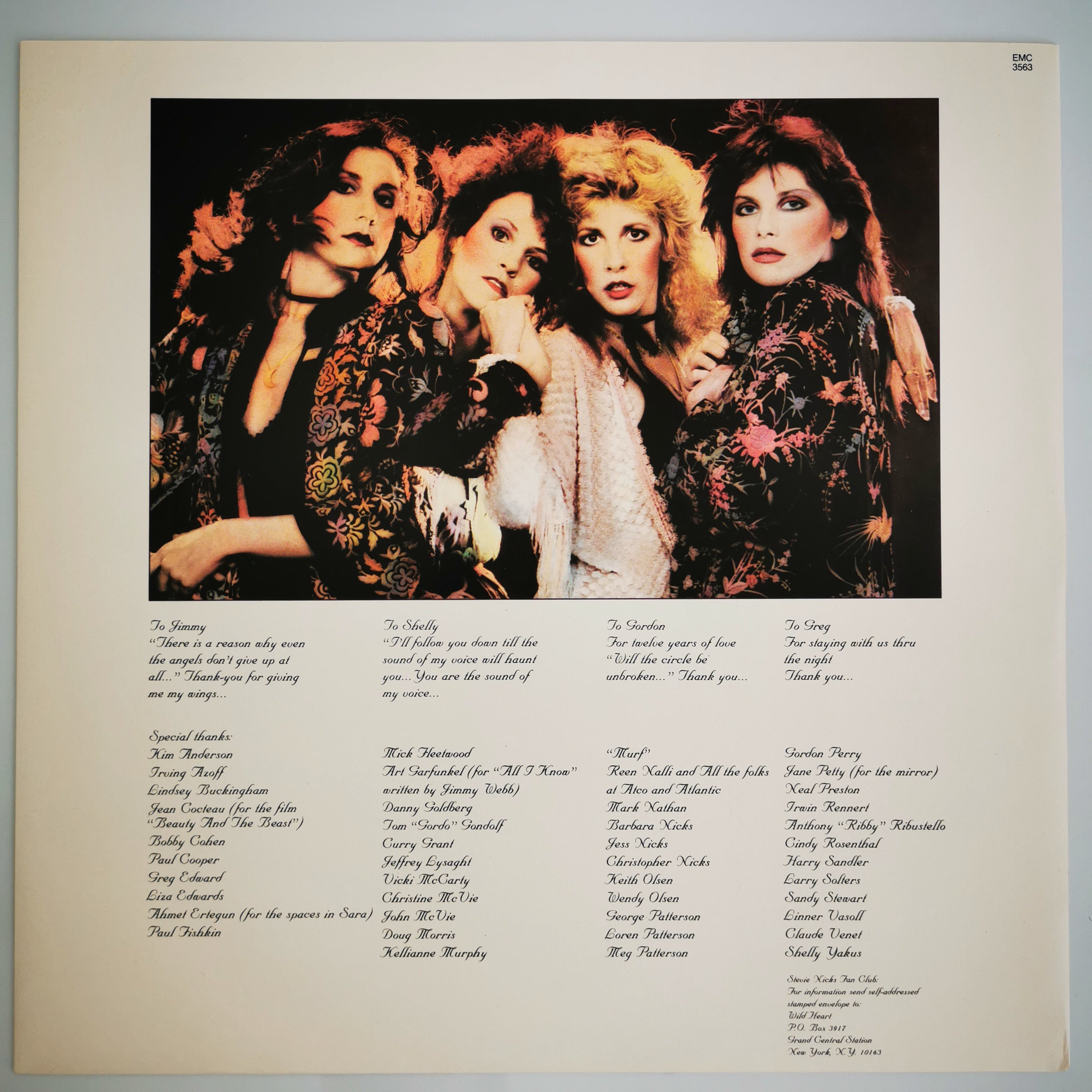 Stevie Nicks The Wild Heart Vinyl LP Record