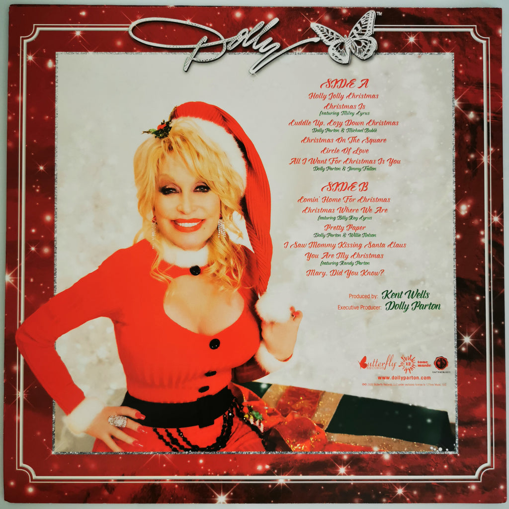 Dolly Parton - A Holly Dolly Christmas Clear Vinyl LP Record