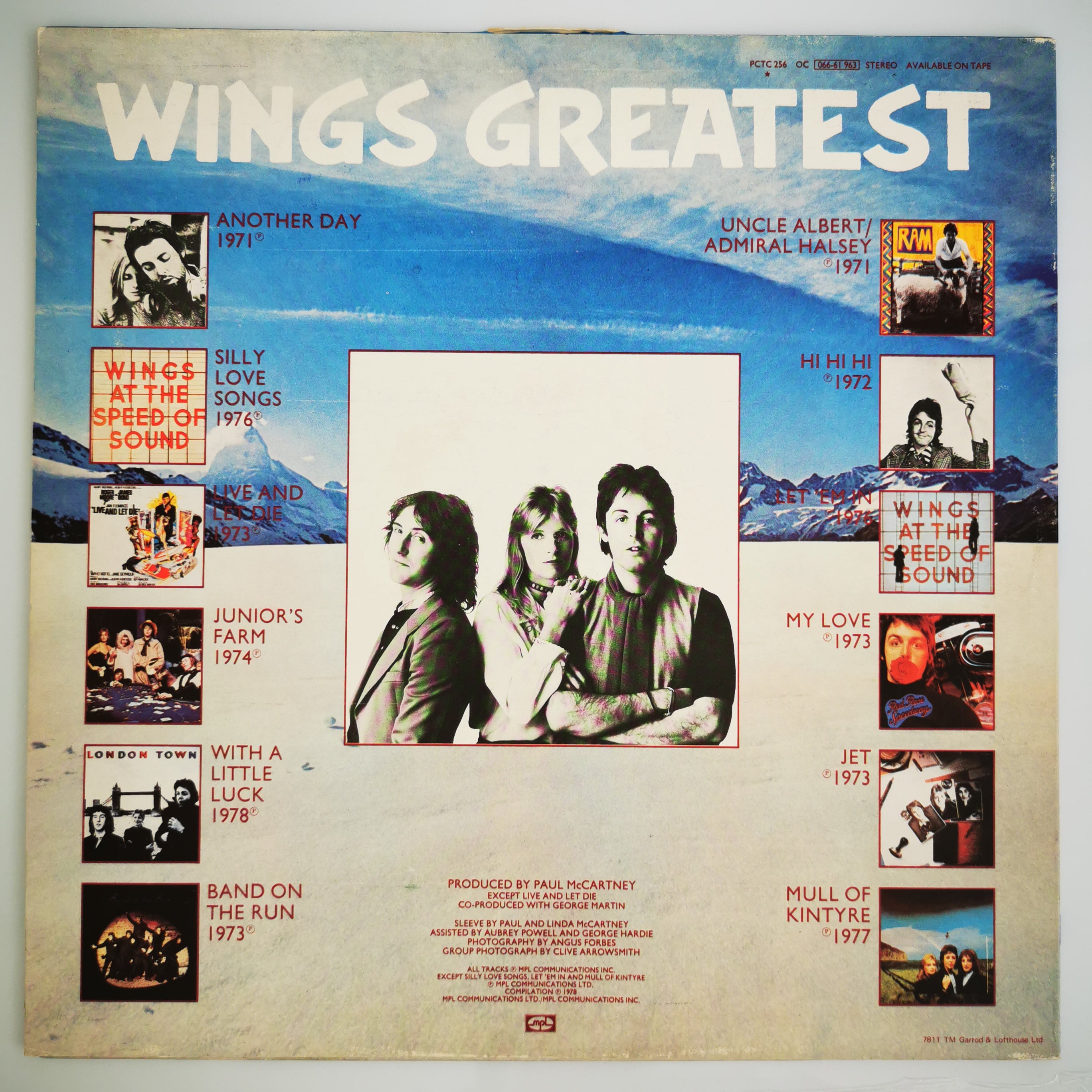 Paul McCartney and Wings Wings Greatest Vinyl LP