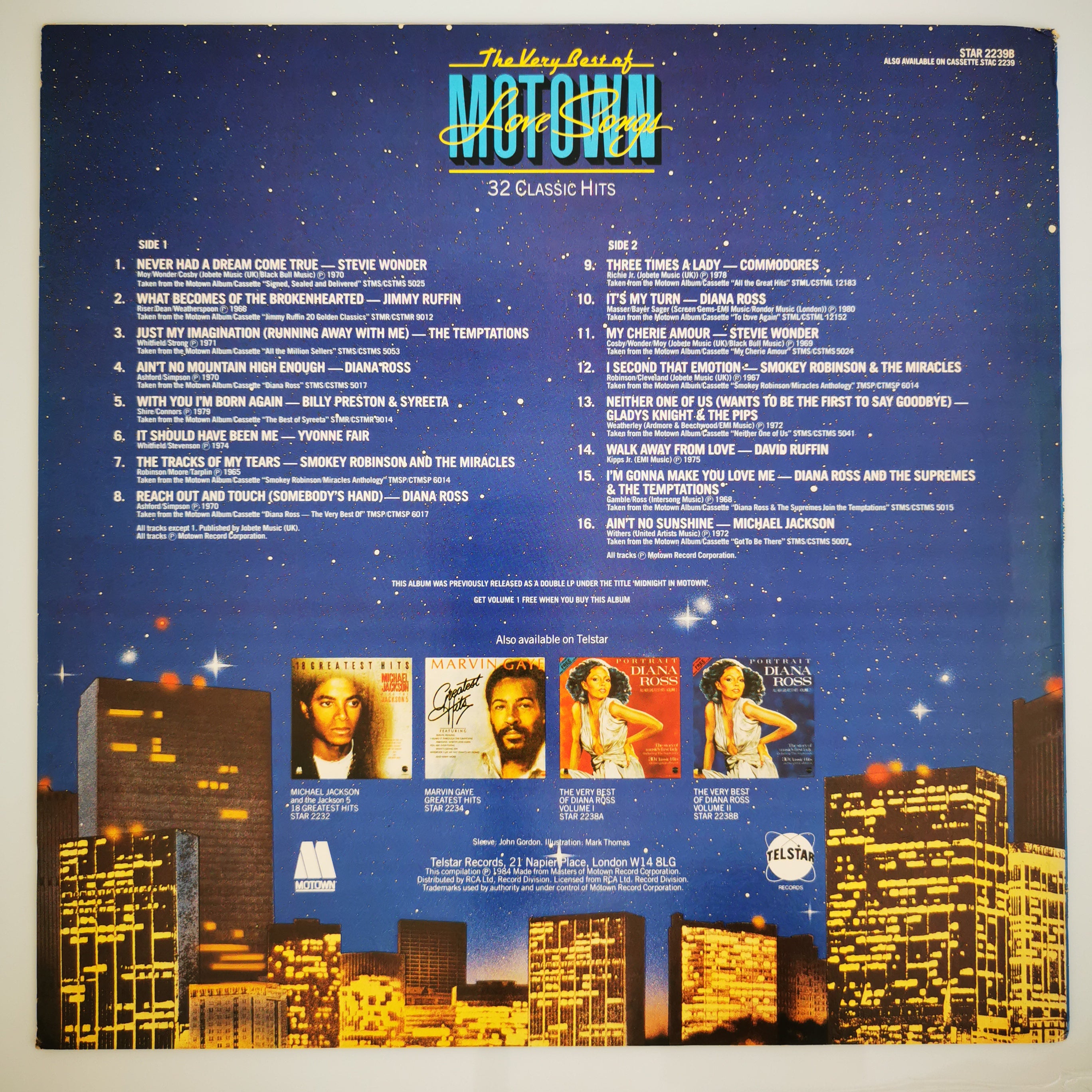The Very Best Of Motown Love Songs Volume 2 Vinyl LP