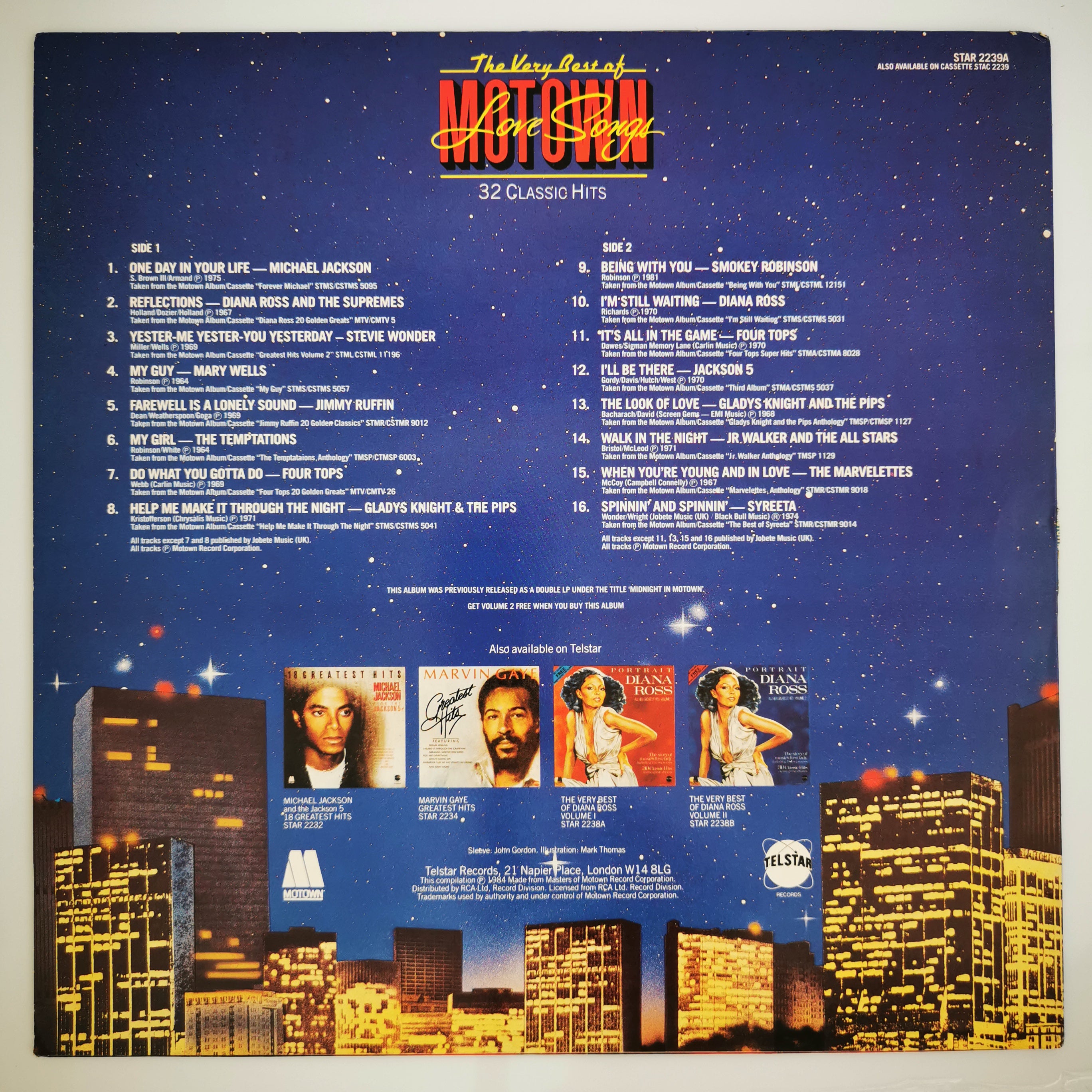 The Very Best Of Motown Love Songs Volume 1 Vinyl LP