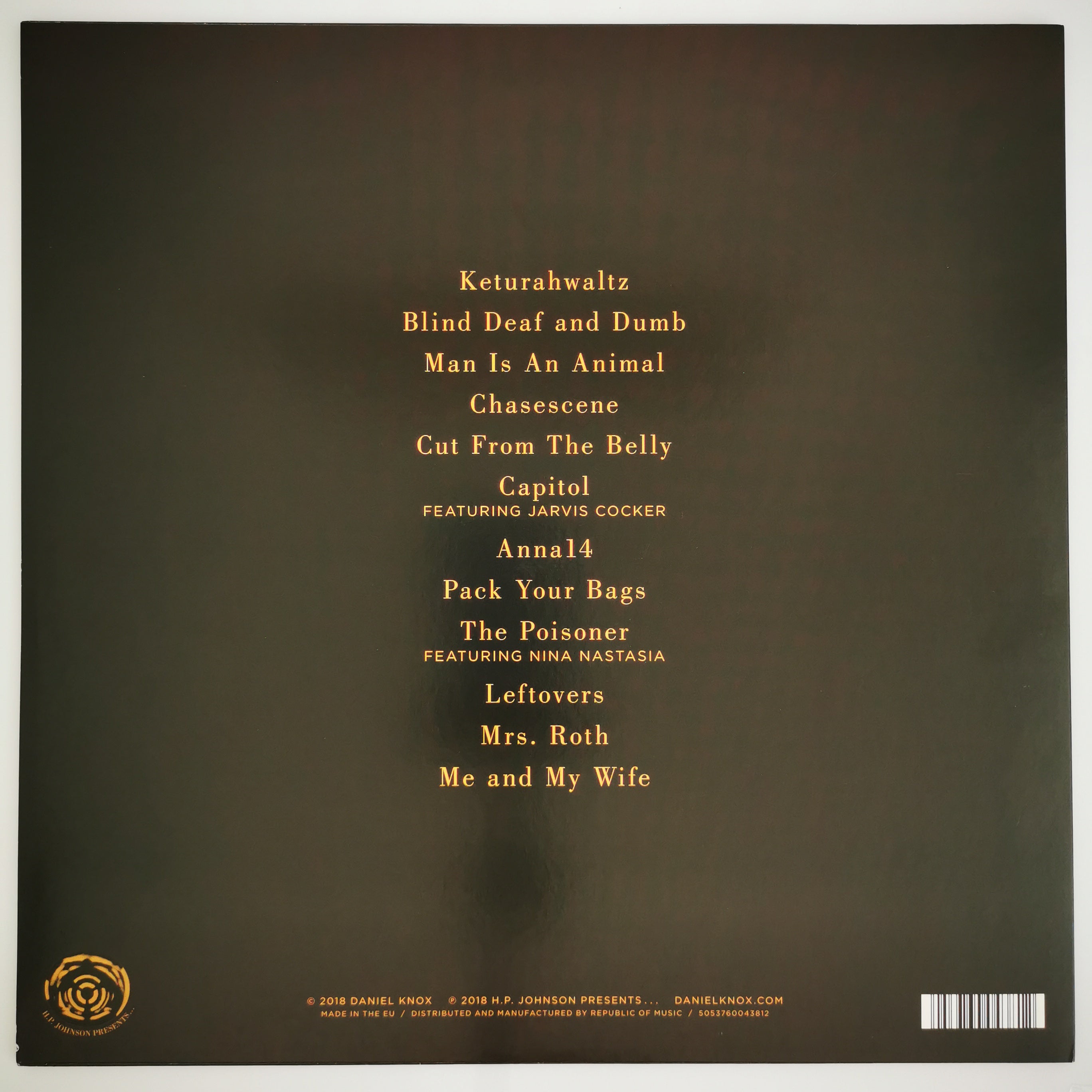 Daniel Knox – Chasescene Vinyl LP Gold Record