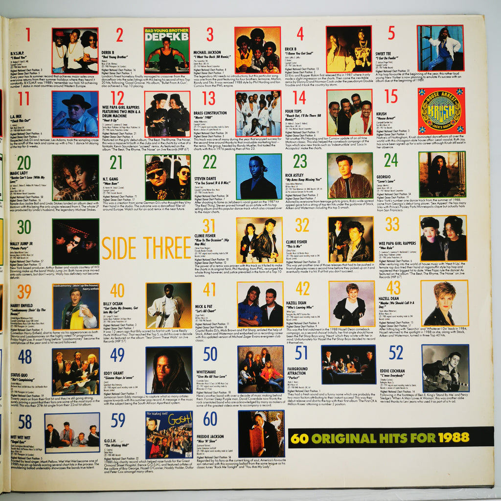 Hit Mix 88 Double Vinyl LP Record 1988