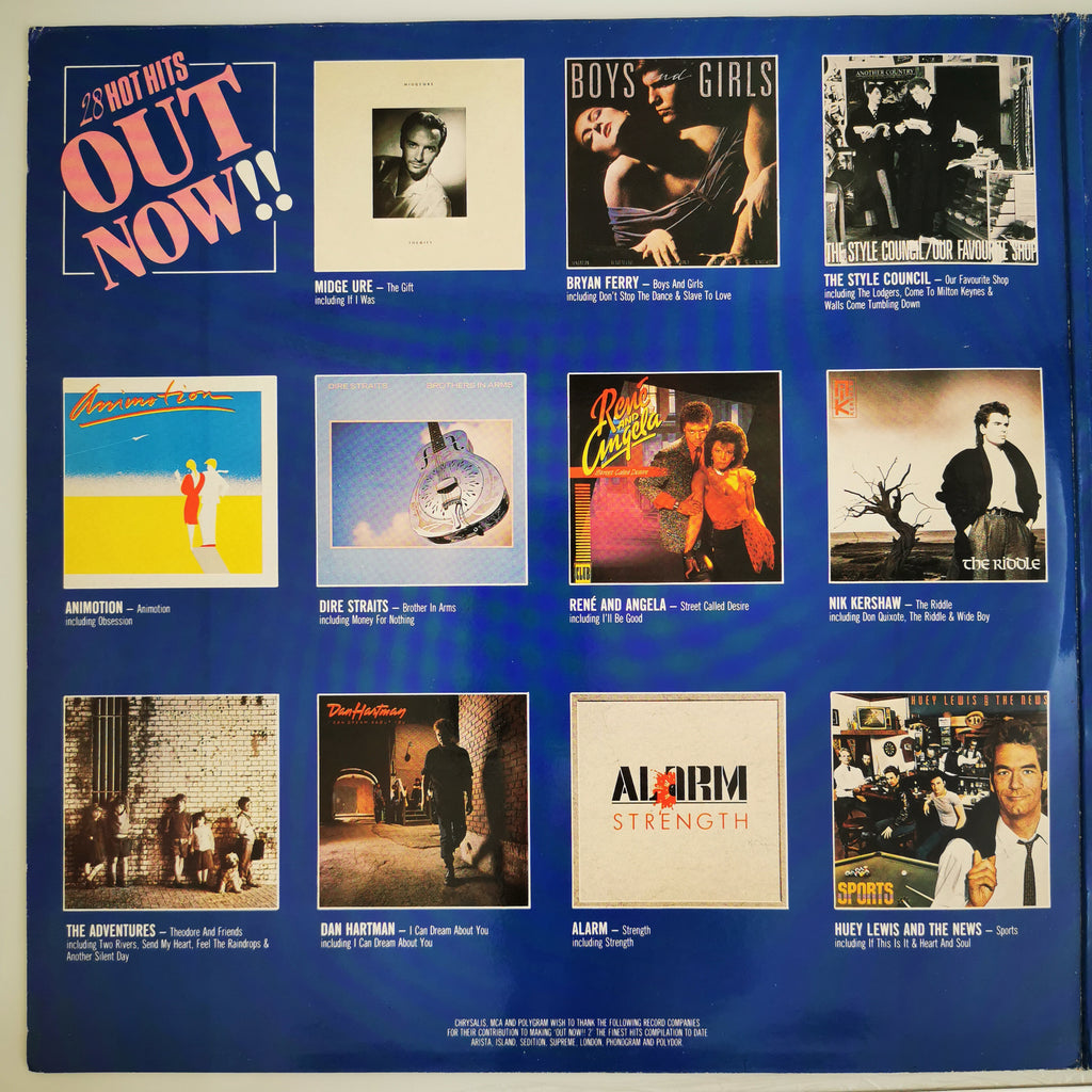 Out Now 2 Hits Compilation Double LP Record 1985