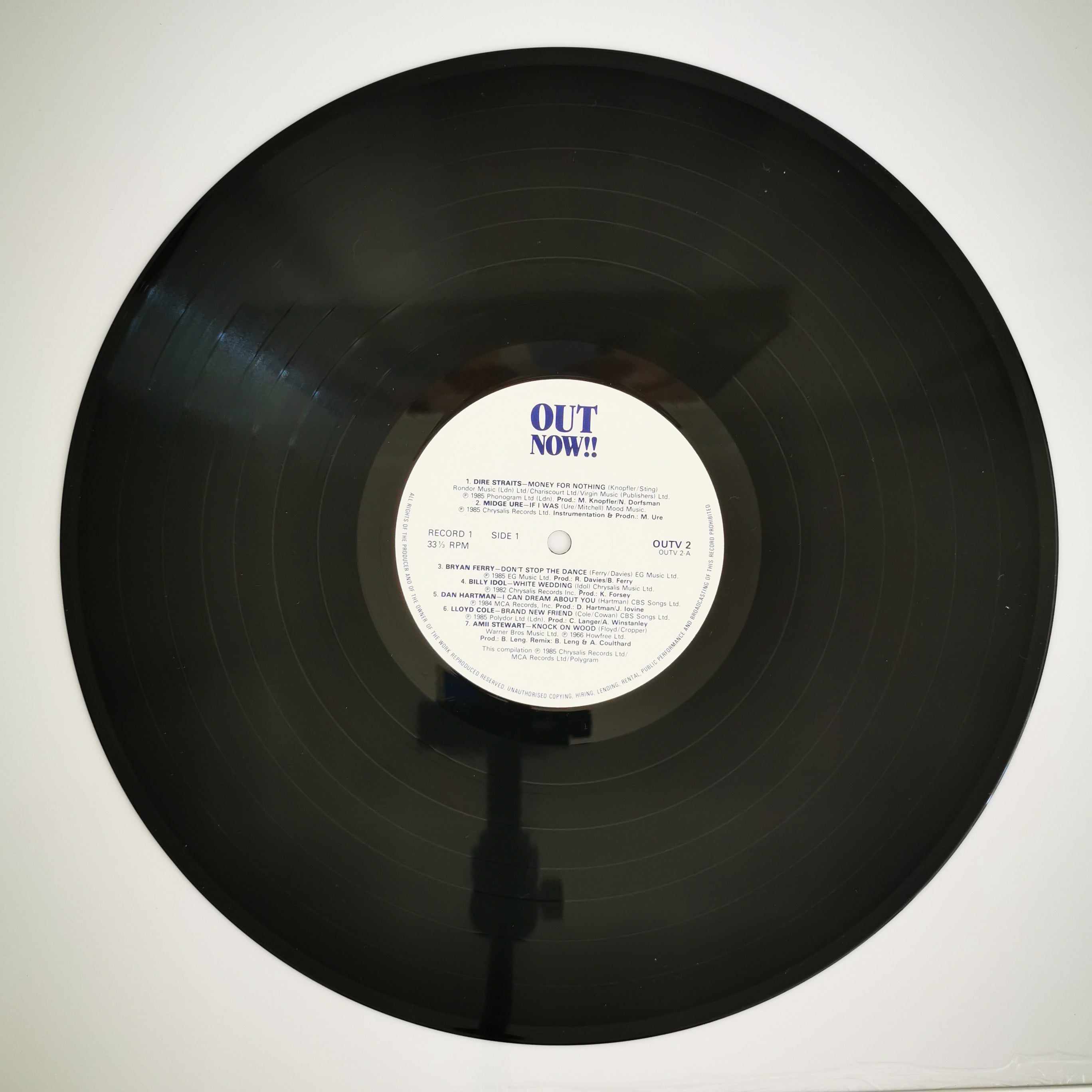 Out Now 2 Hits Compilation Double LP Record 1985