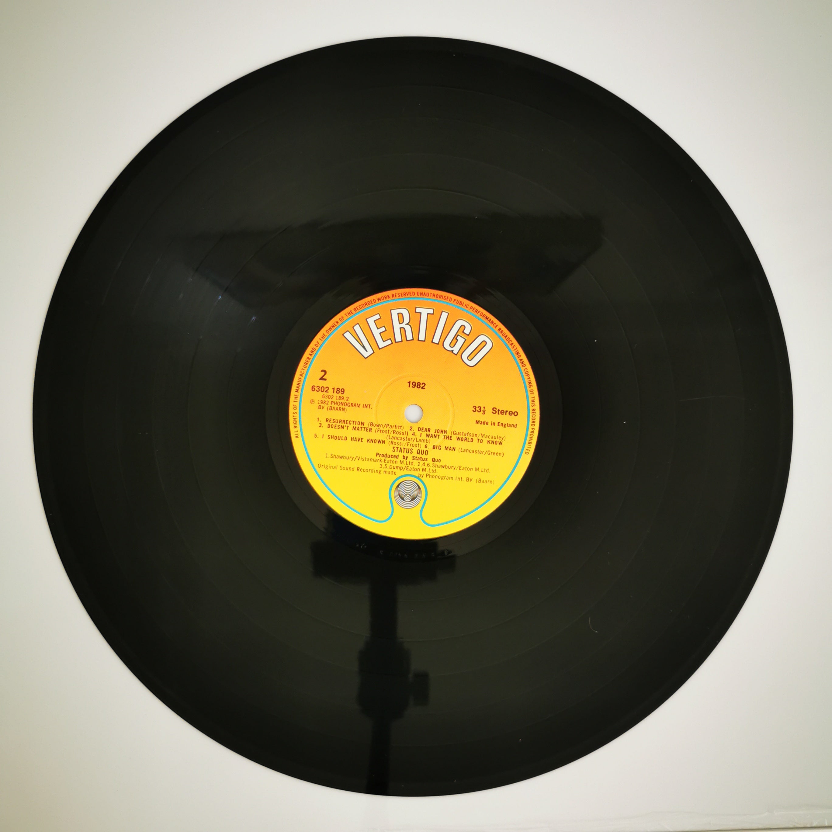 Status Quo – 1982 Vinyl LP Record