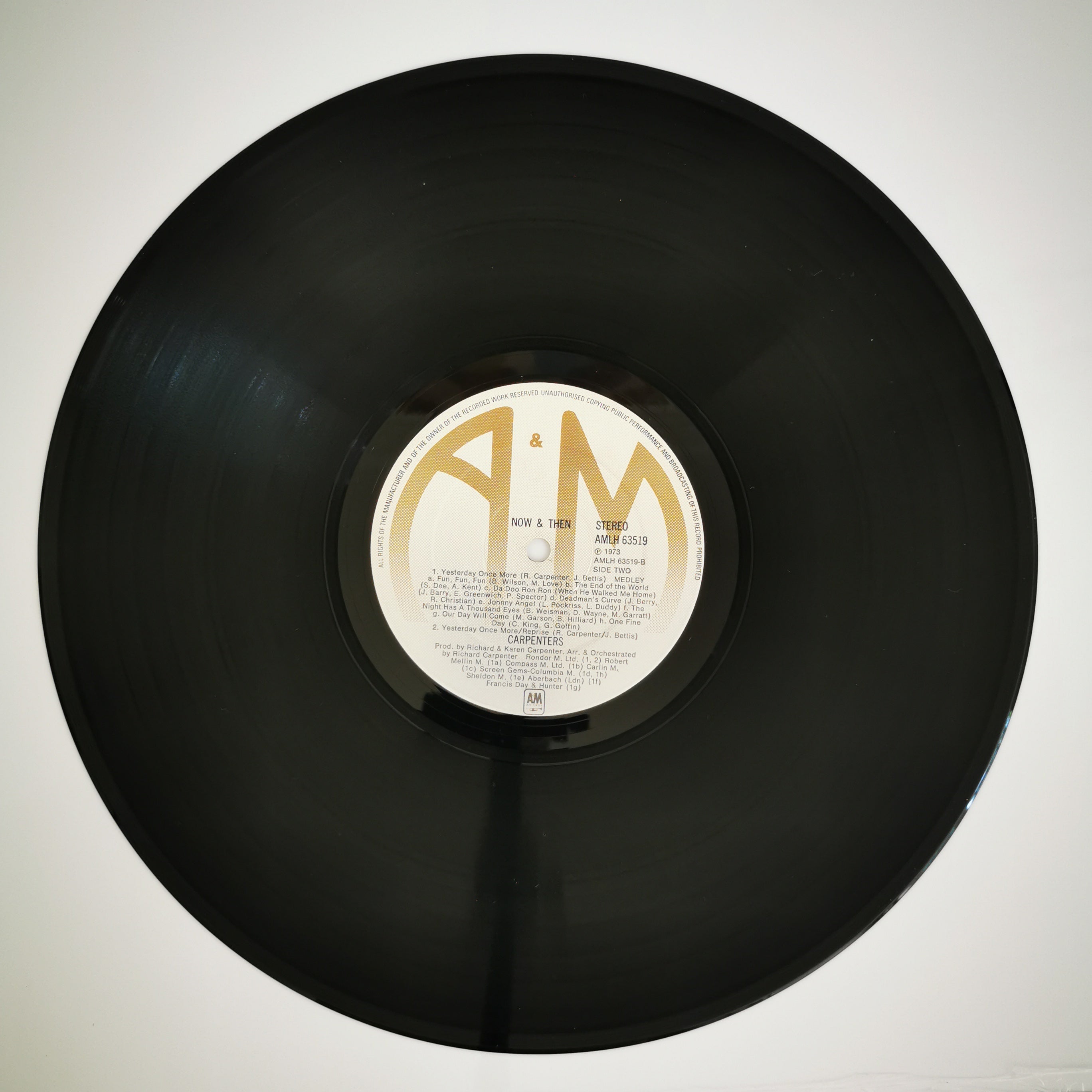 Carpenters Now & Then Vinyl LP Record 1973