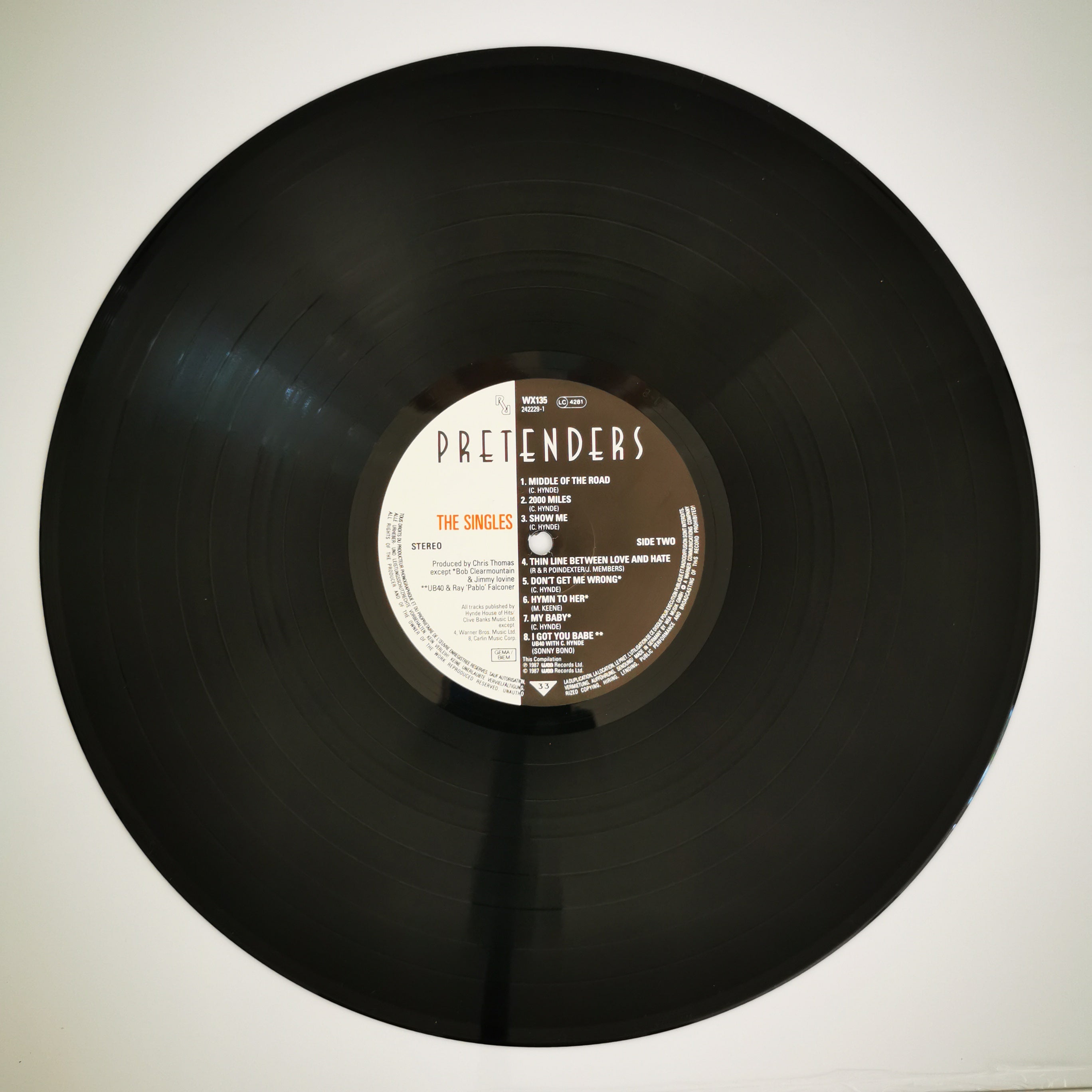 Pretenders The Singles Vinyl LP Record