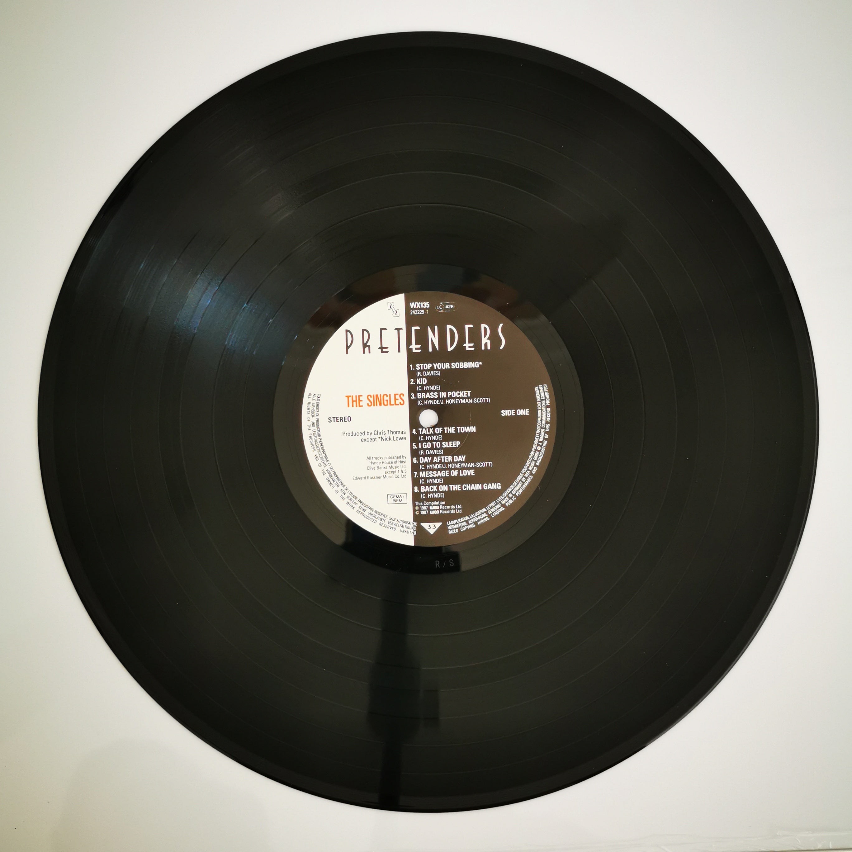 Pretenders The Singles Vinyl LP Record