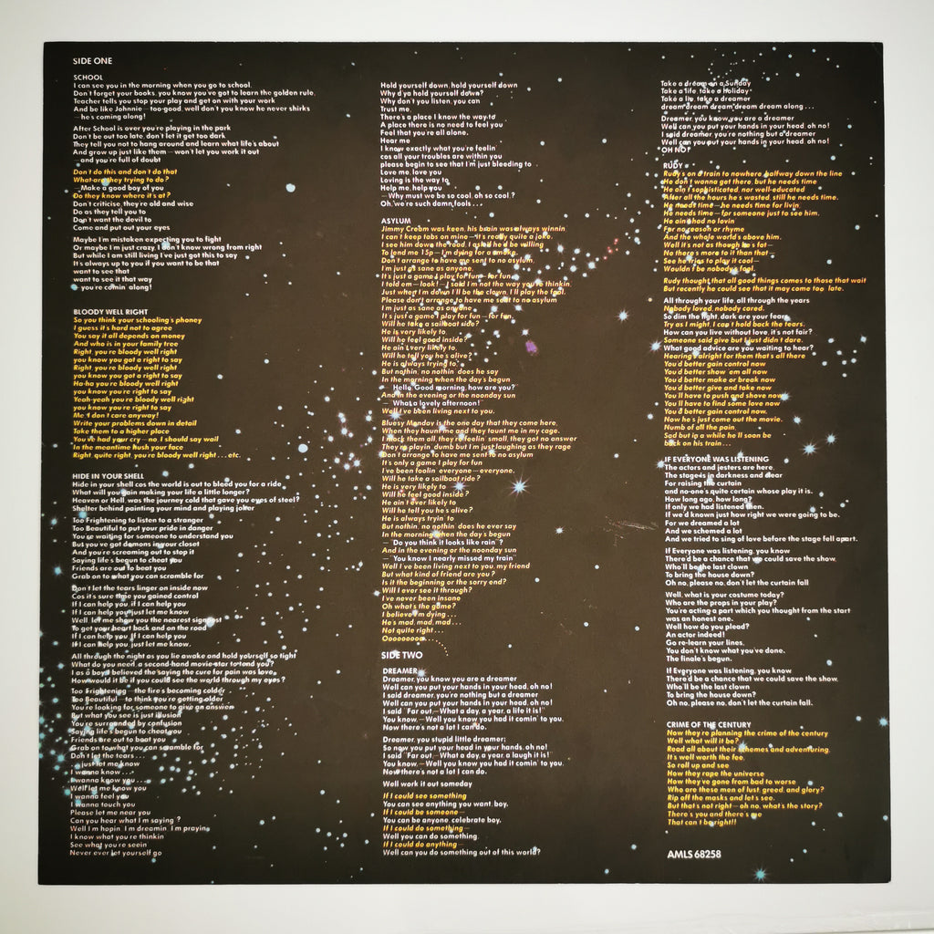 Supertramp Crime Of The Century Vinyl LP Record