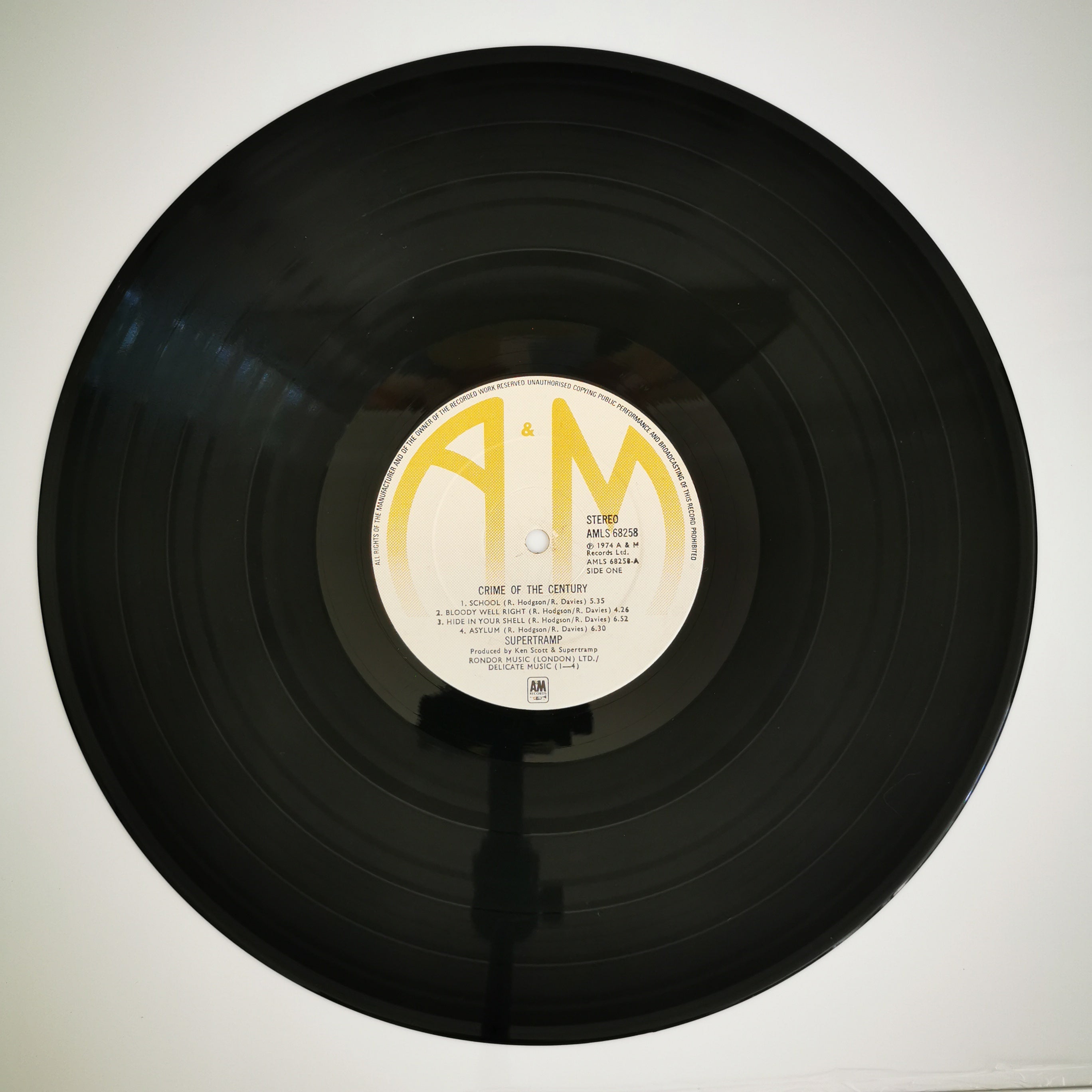 Supertramp Crime Of The Century Vinyl LP Record