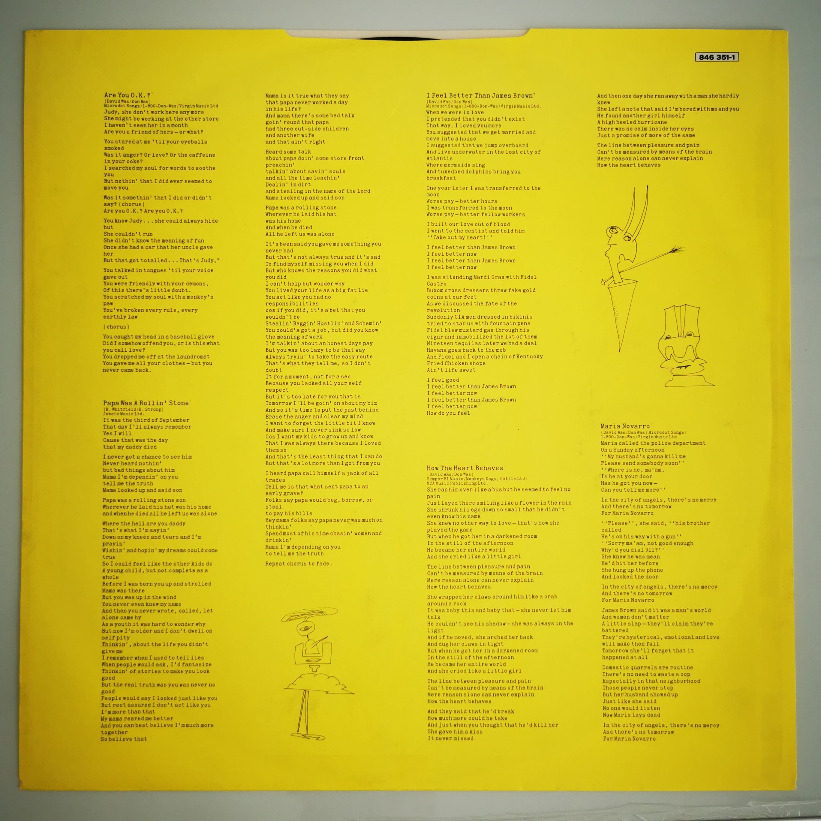 Was (Not Was) Are You Okay? Vinyl LP Record