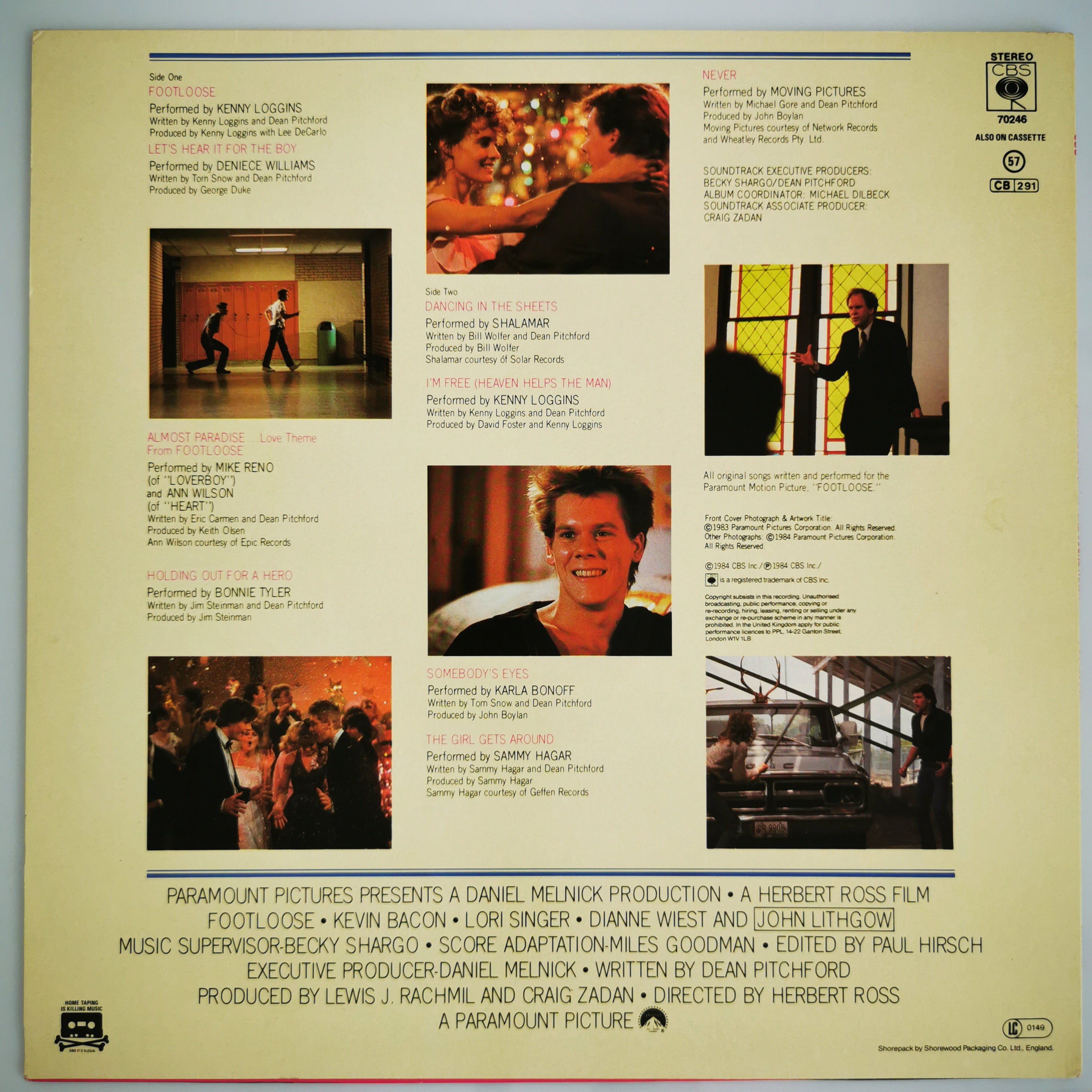 Original Soundtrack Footloose Vinyl LP Record 1984