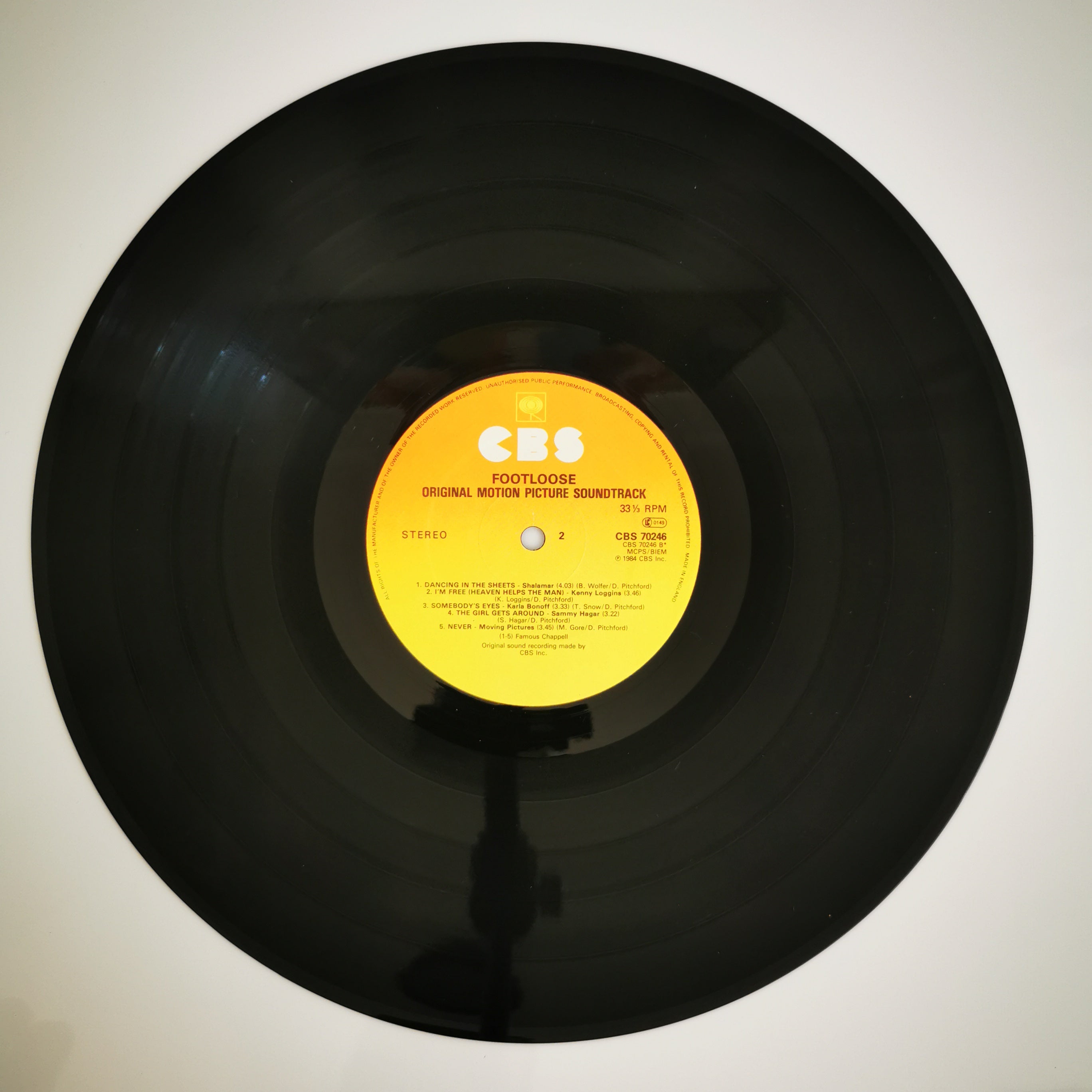 Original Soundtrack Footloose Vinyl LP Record 1984