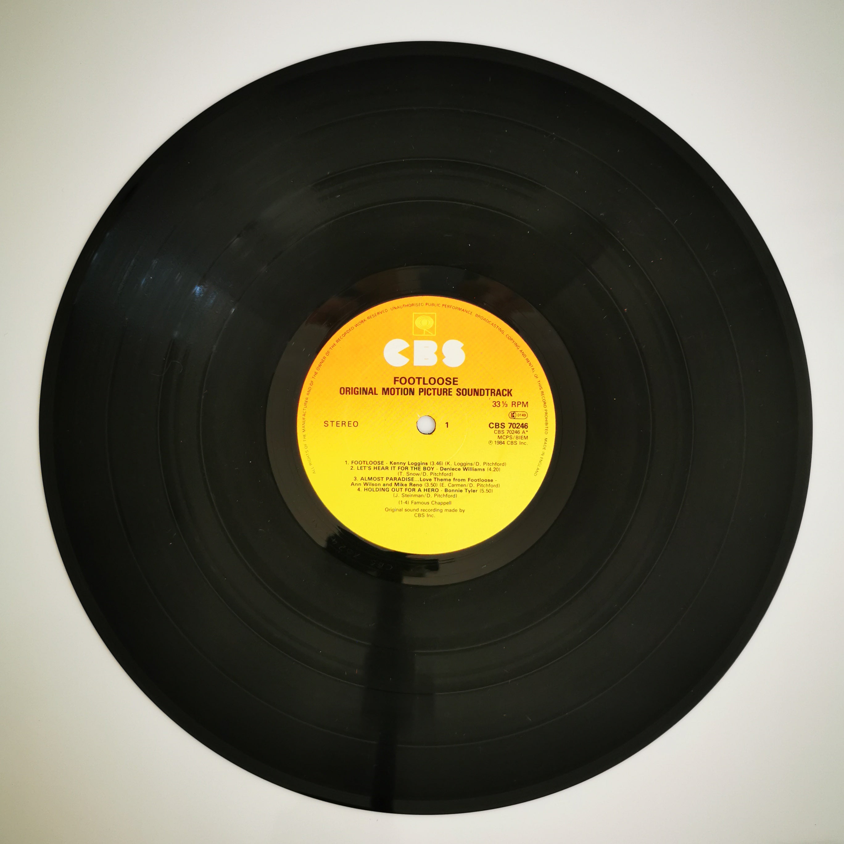 Original Soundtrack Footloose Vinyl LP Record 1984