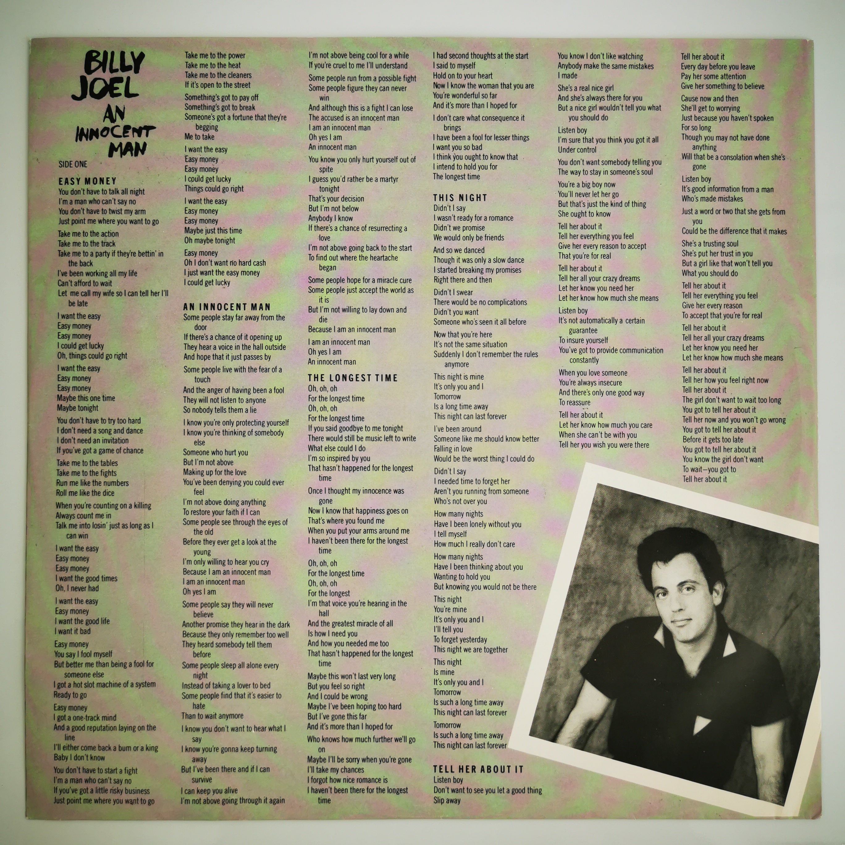 Billy Joel An Innocent Man UK Vinyl LP Record