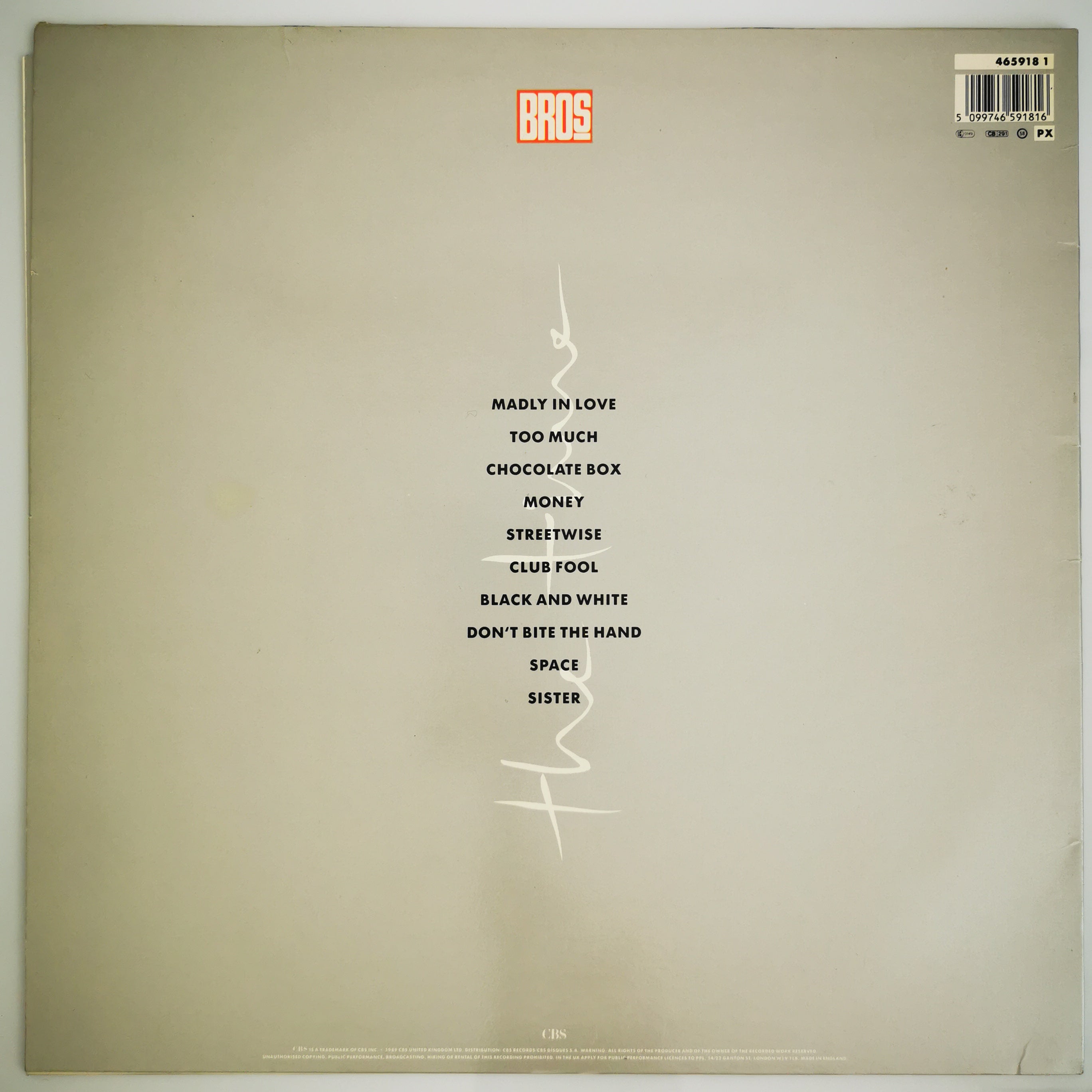 Bros The Time Vinyl LP Record