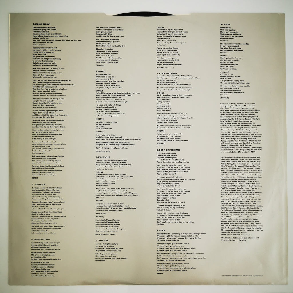 Bros The Time Vinyl LP Record