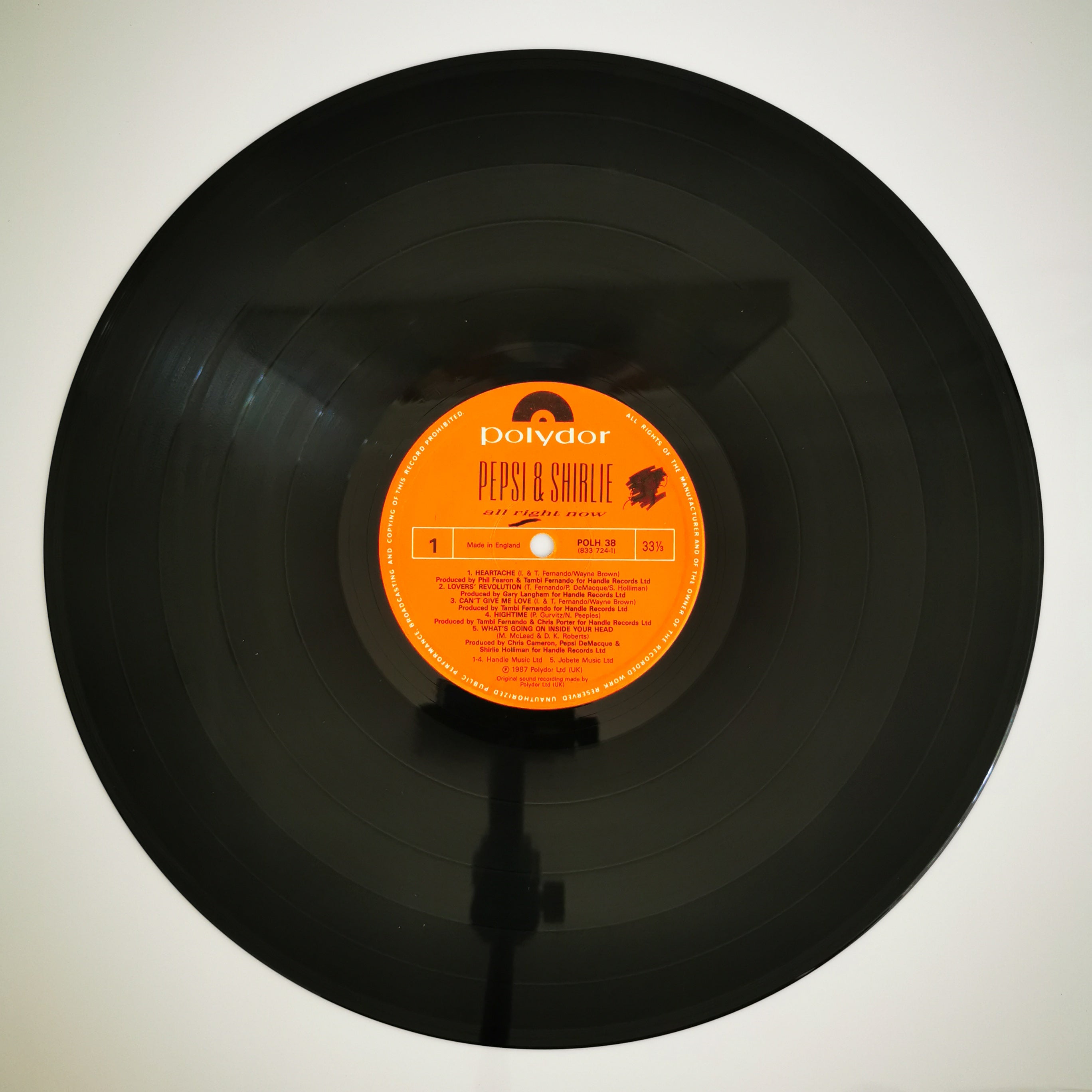 Pepsi & Shirlie – All Right Now Vinyl LP Record