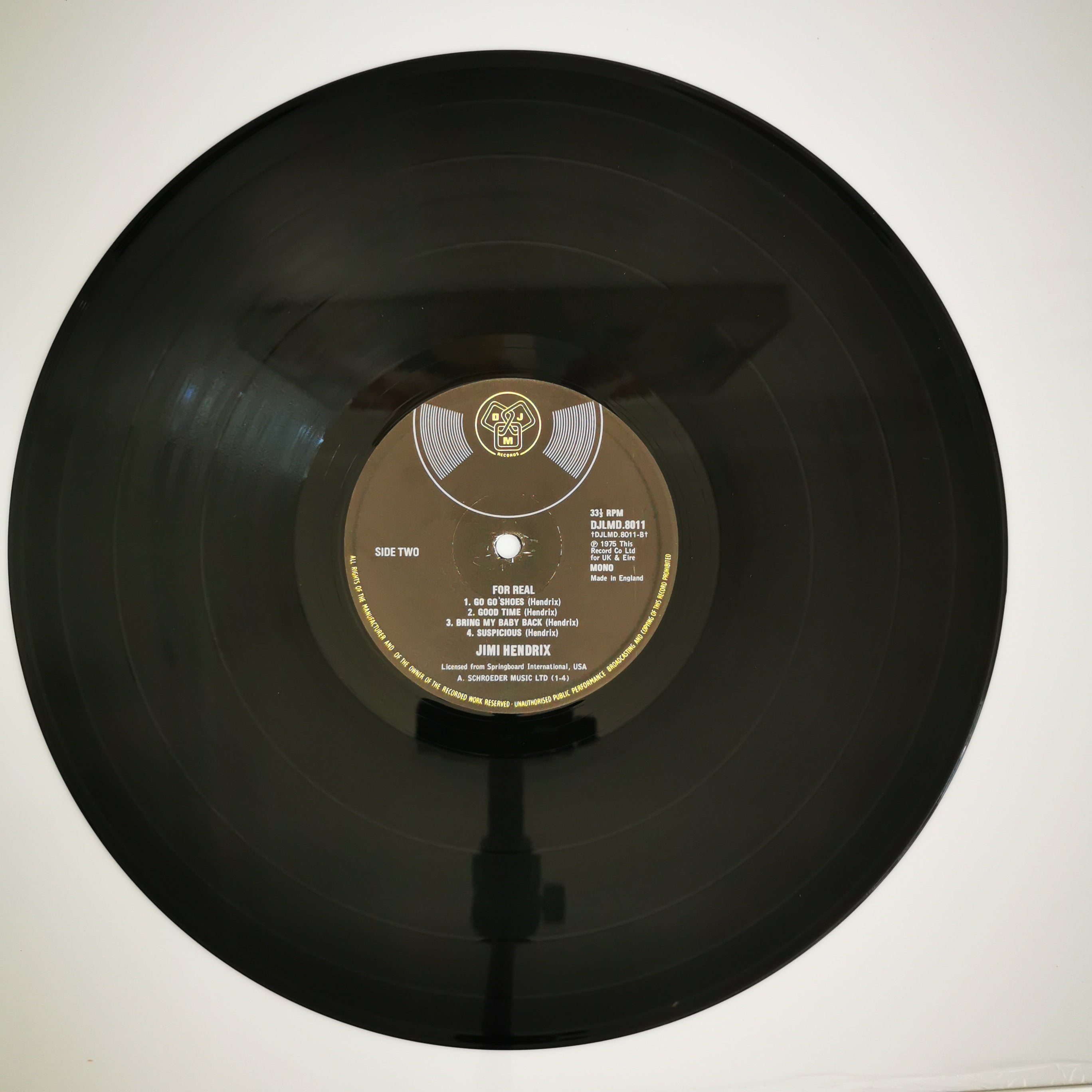Jimi Hendrix For Real Double Vinyl LP Record