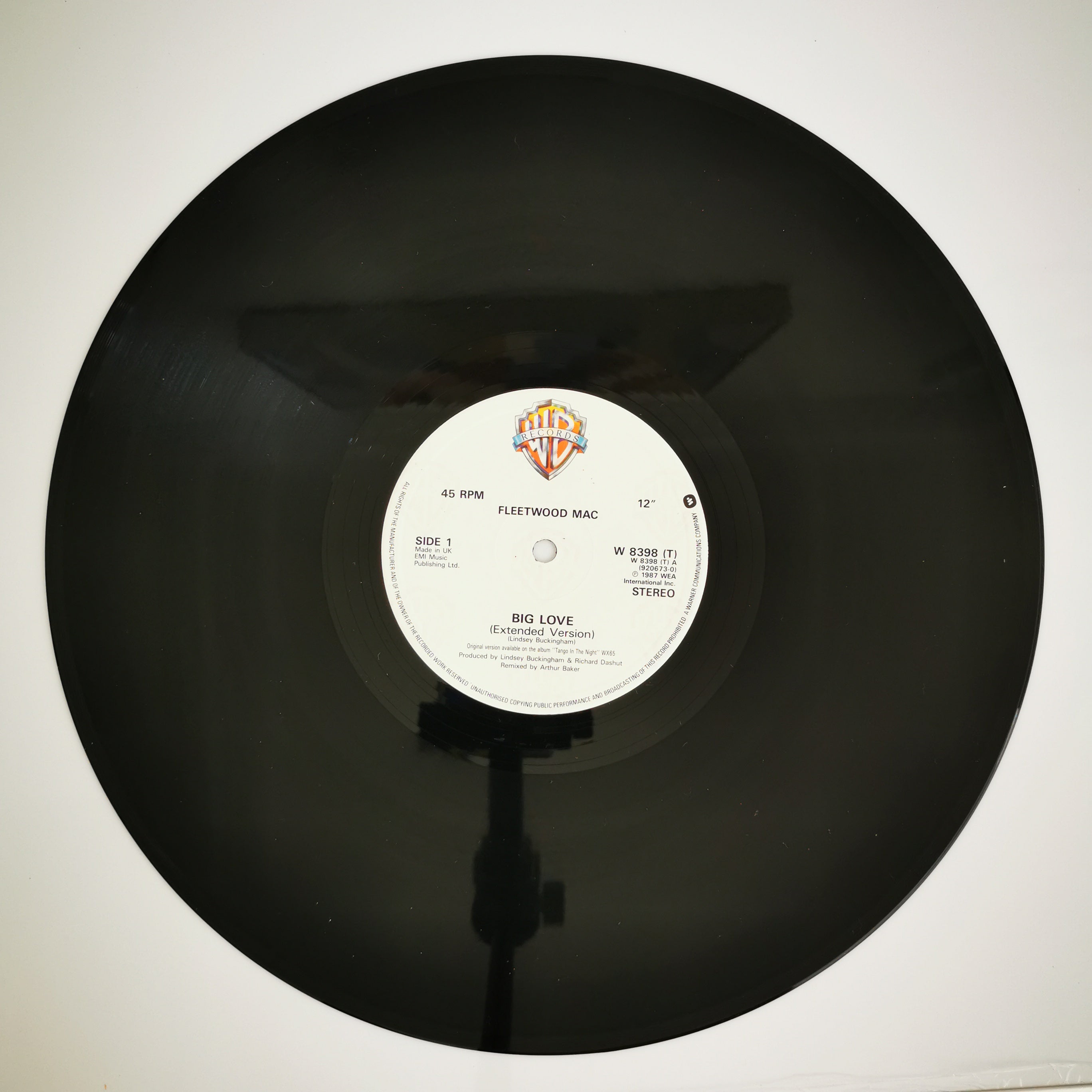 Fleetwood Mac Big Love 12" Vinyl Single Record