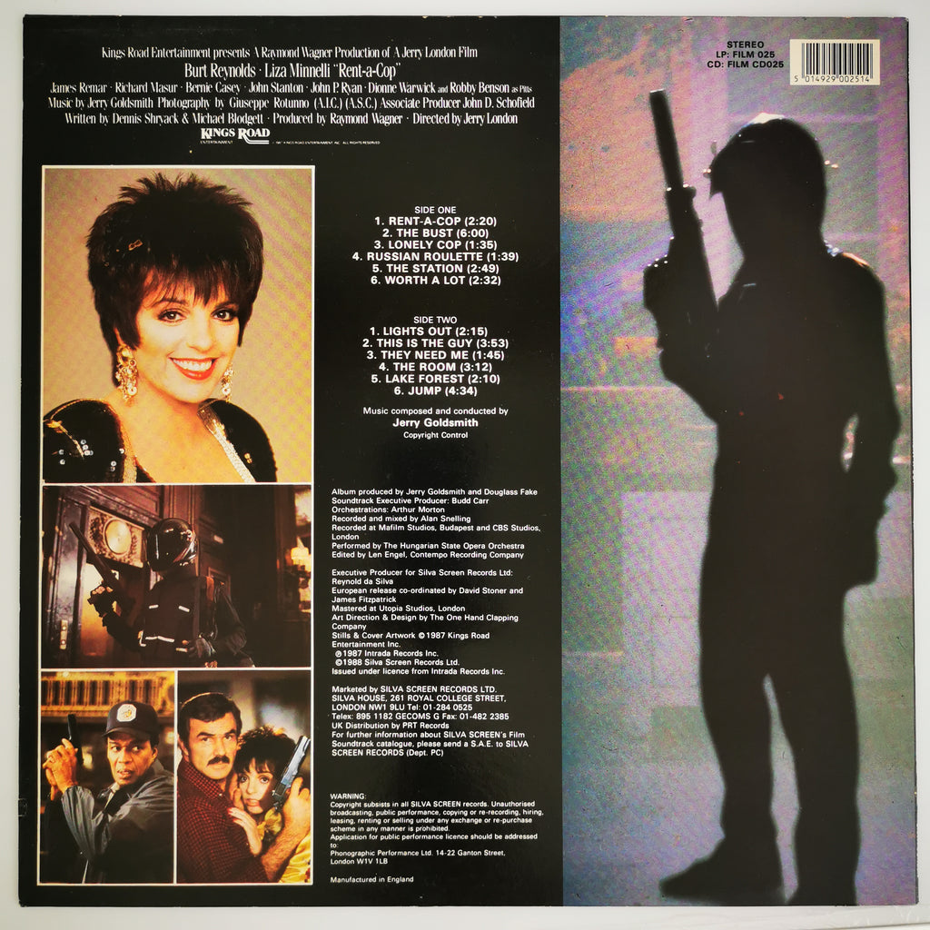 Jerry Goldsmith Rent-A-Cop Movie Soundtrack Vinyl Record