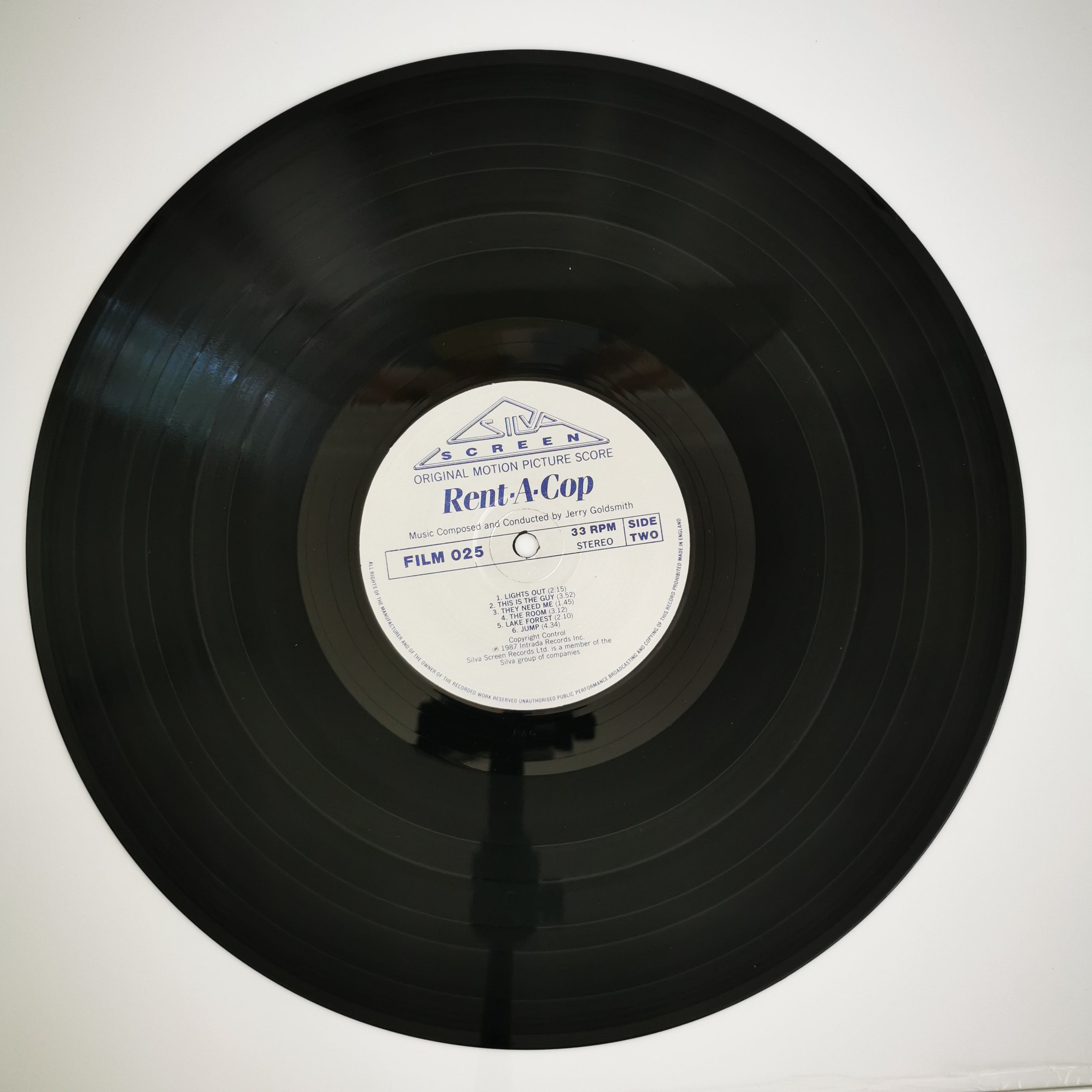 Jerry Goldsmith Rent-A-Cop Movie Soundtrack Vinyl Record