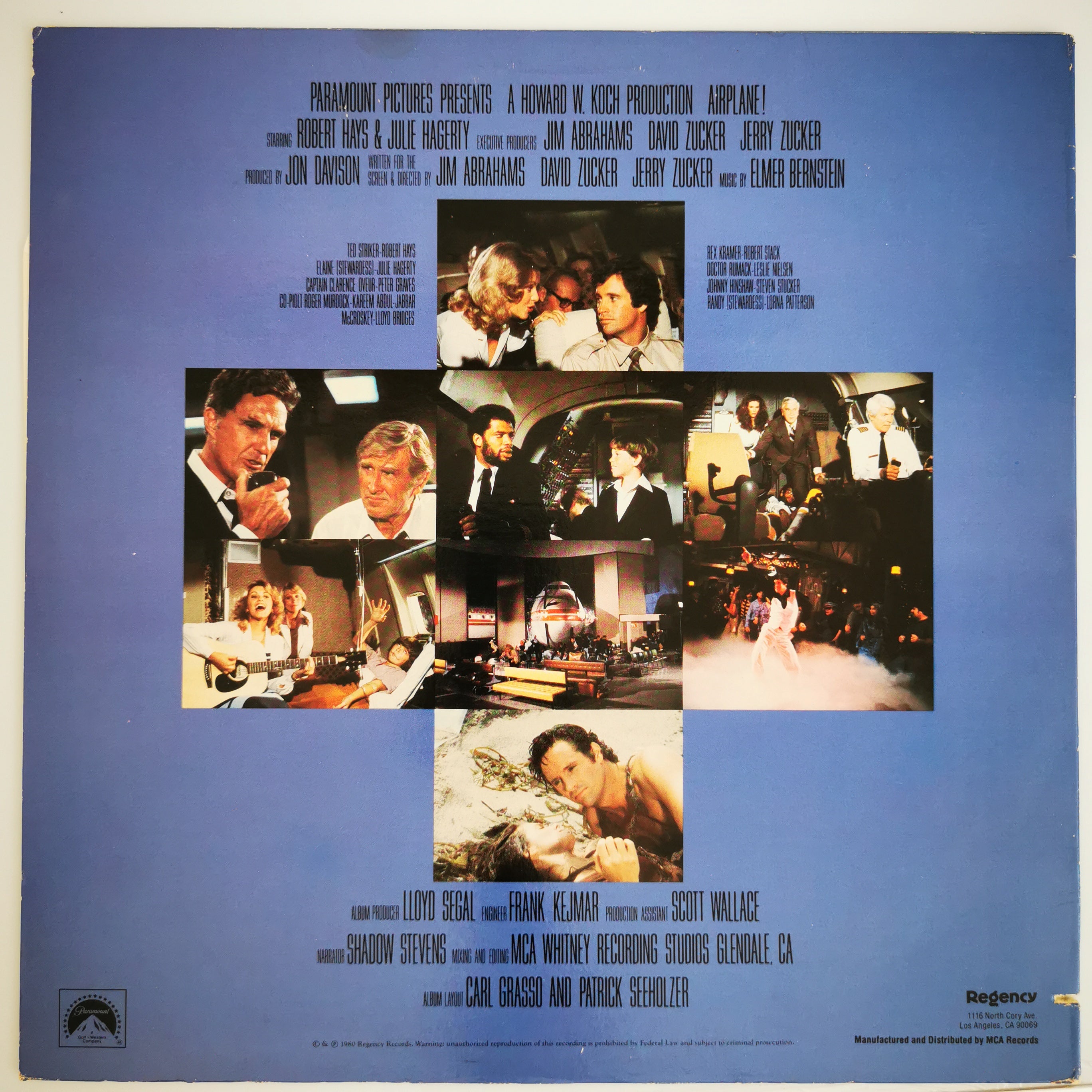 Airplane! Soundtrack Vinyl LP Record 1980