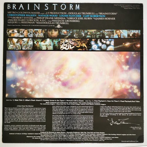 Brainstorm Movie Soundtrack Vinyl LP Record