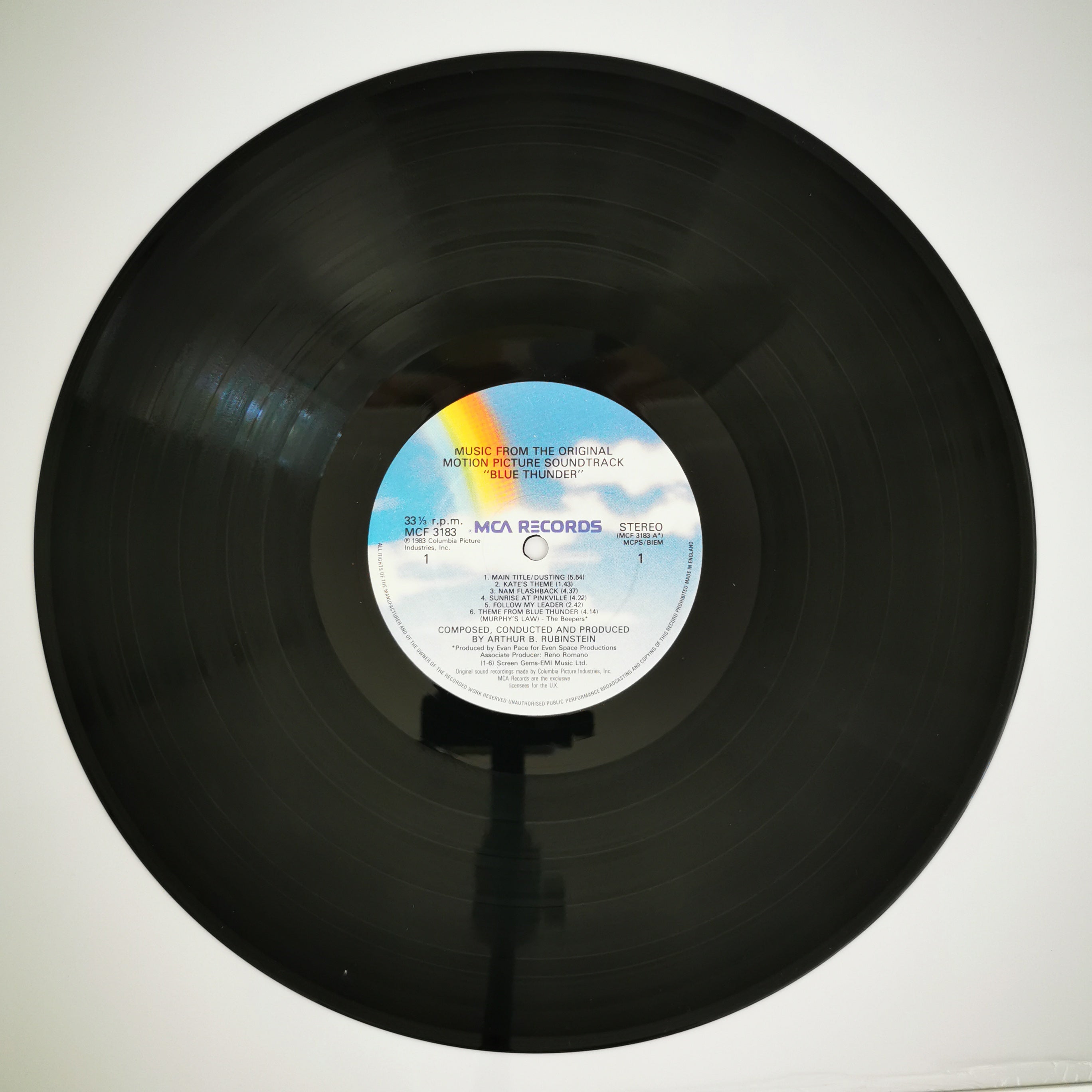 Blue Thunder TV Soundtrack Vinyl LP Record