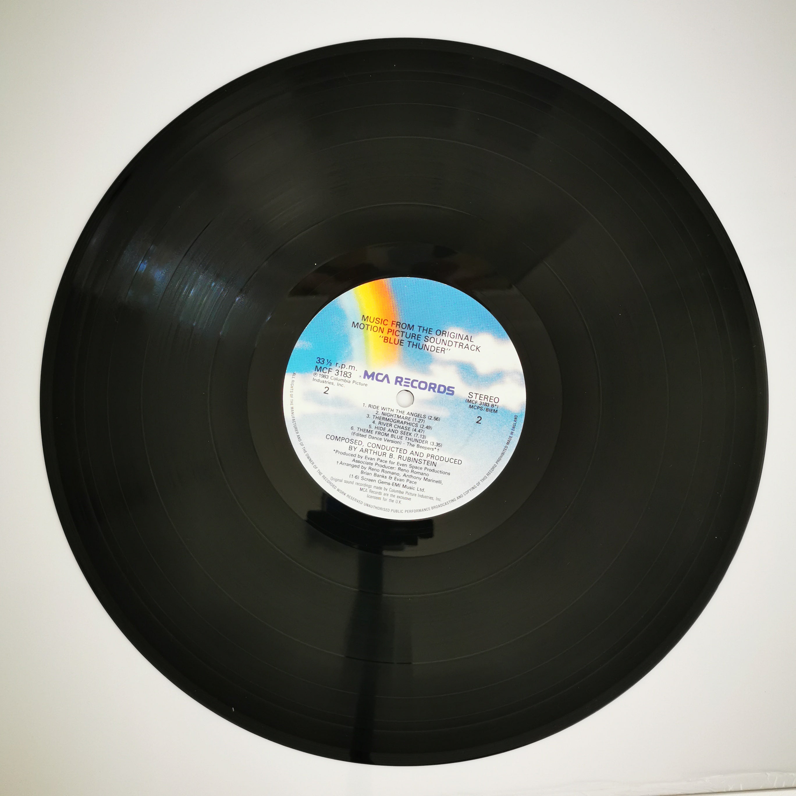 Blue Thunder TV Soundtrack Vinyl LP Record
