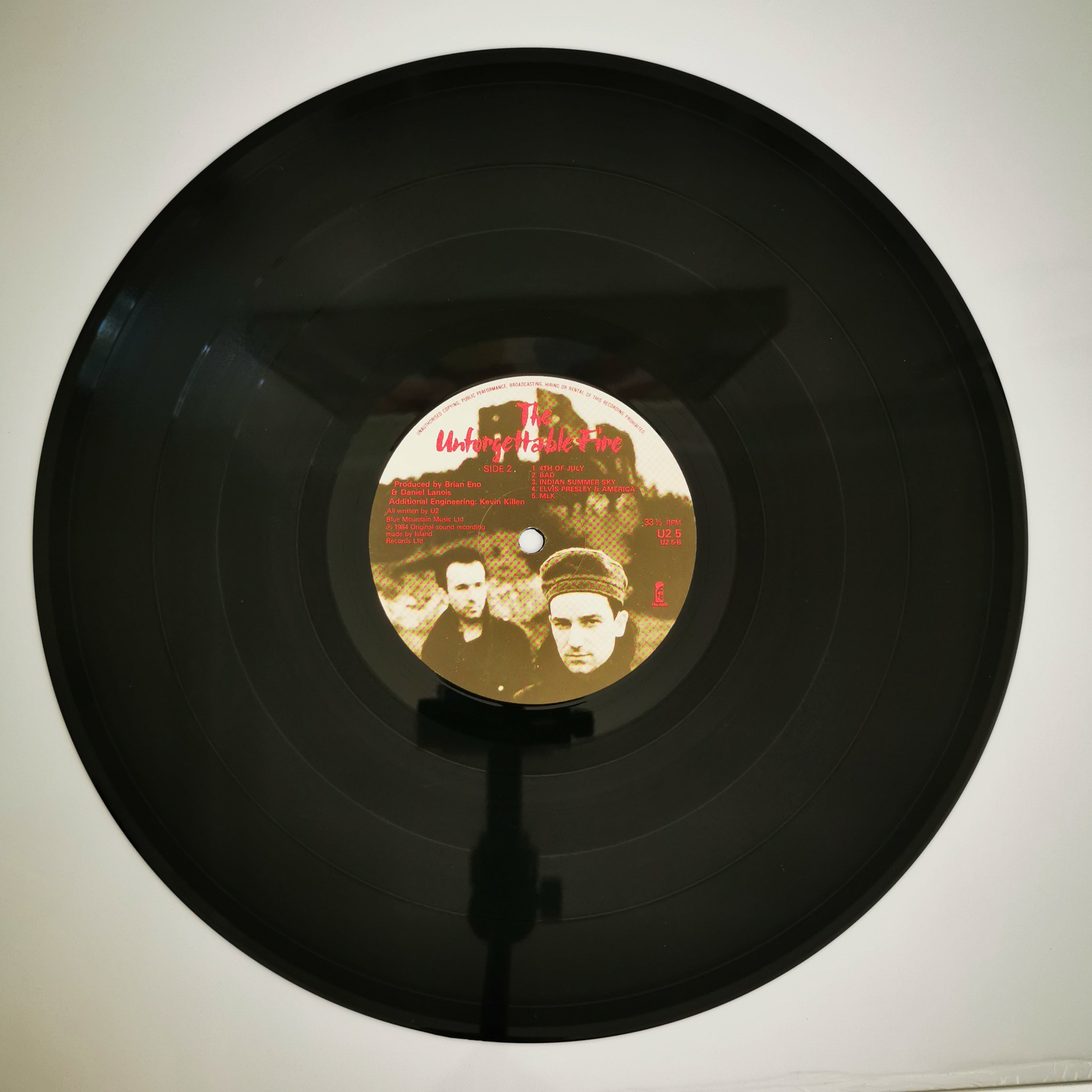 U2 The Unforgettable Fire Vinyl LP Record