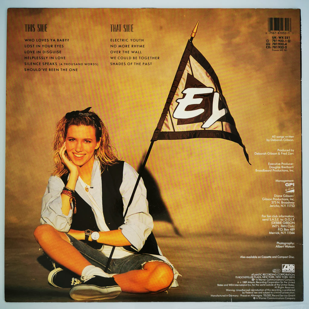 Debbie Gibson Electric Youth Vinyl LP Record 1989