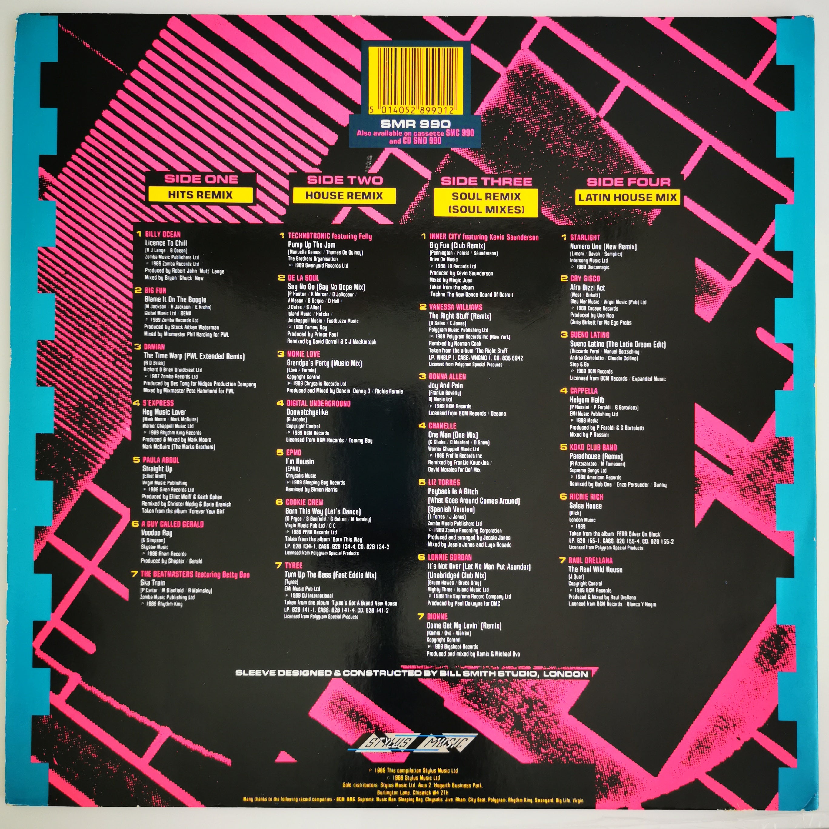 Various-Dance The Right Stuff Remix 89 Double Vinyl LP