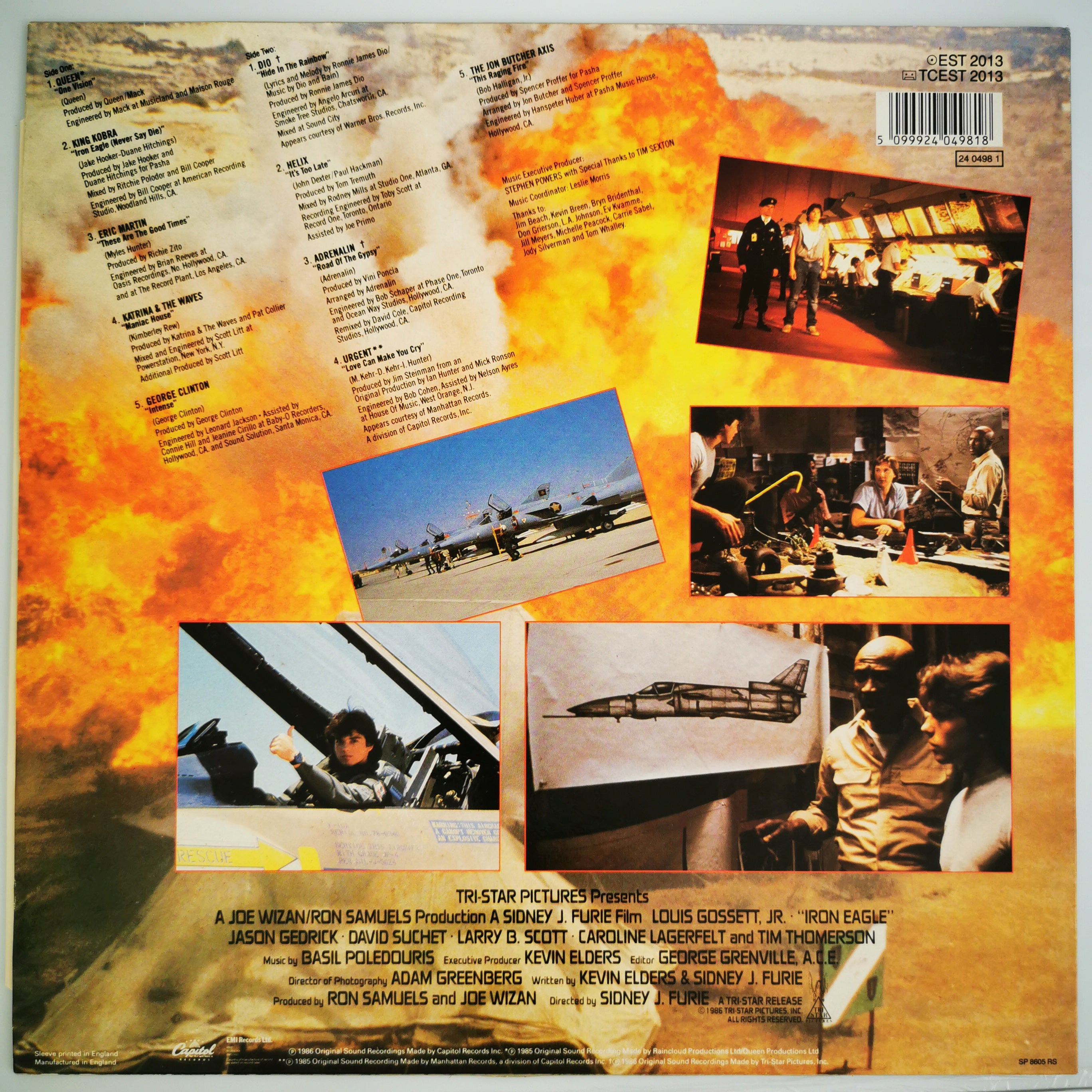 Iron Eagle Movie Soundtrack Vinyl LP Record