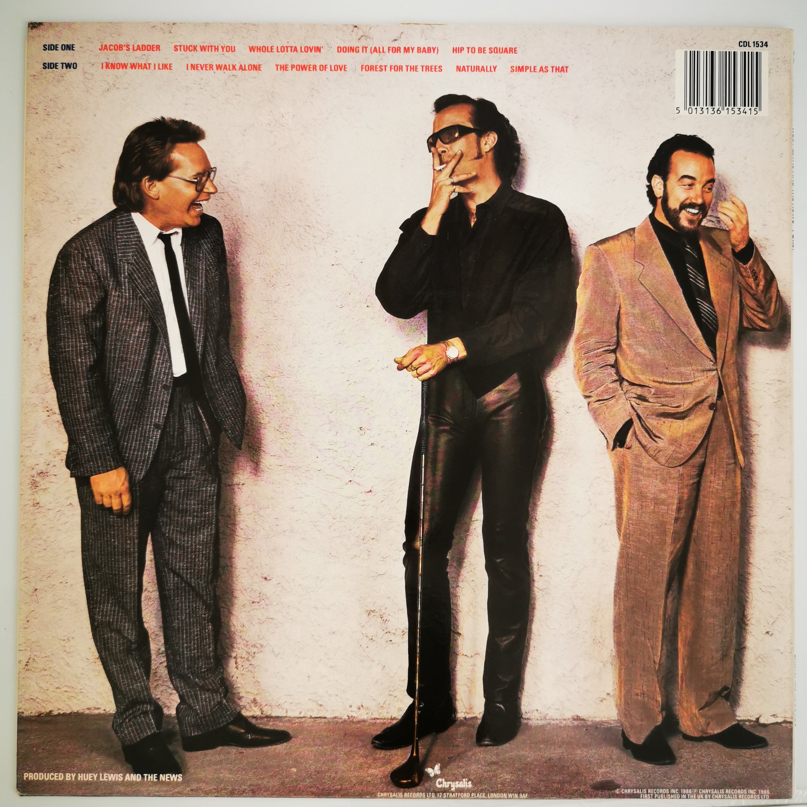 Huey Lewis & The News Fore! Vinyl LP Record